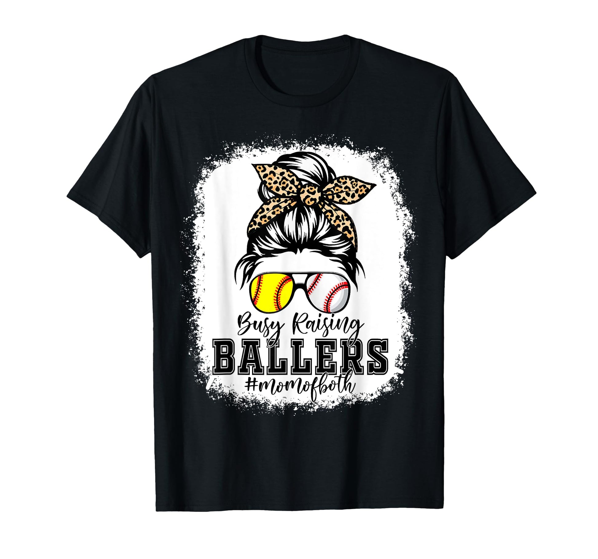 Leopard Busy Raising Ballers T-Shirt - Casual Everyday Wear Unisex - T-Shirt, Sweatshirt, Hoodie