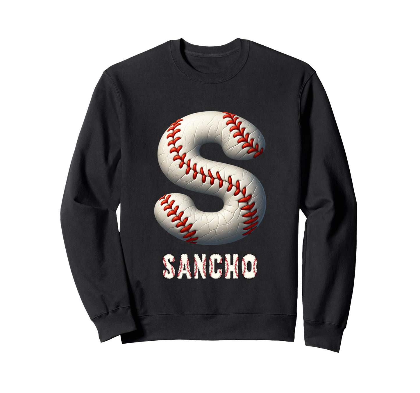 Baseball Home Run Nilo Initial Sweatshirt - Trendy Graphic Men Women - T-Shirt, Sweatshirt, Hoodie