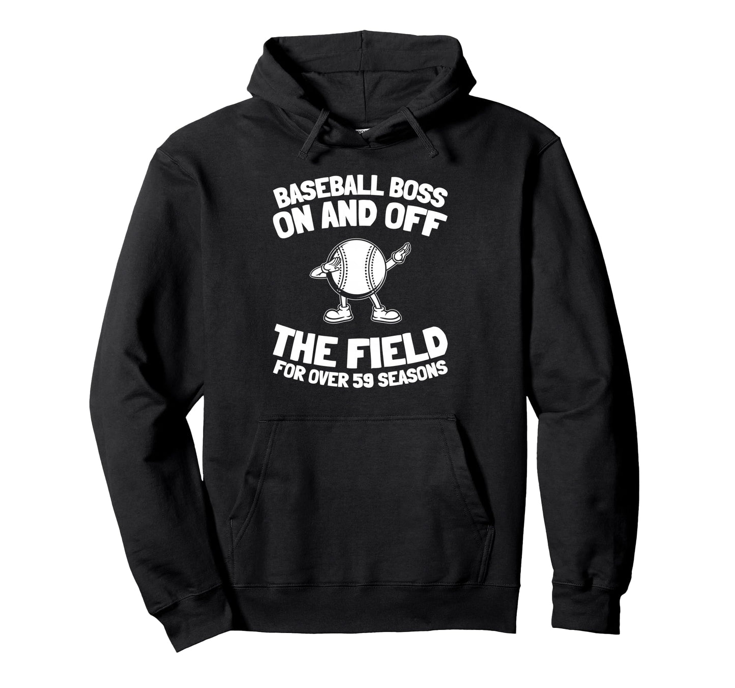 59 Years Old Baseballer Baseball Sport Hoodie - Unique Graphic for Adults - T-Shirt, Sweatshirt, Hoodie