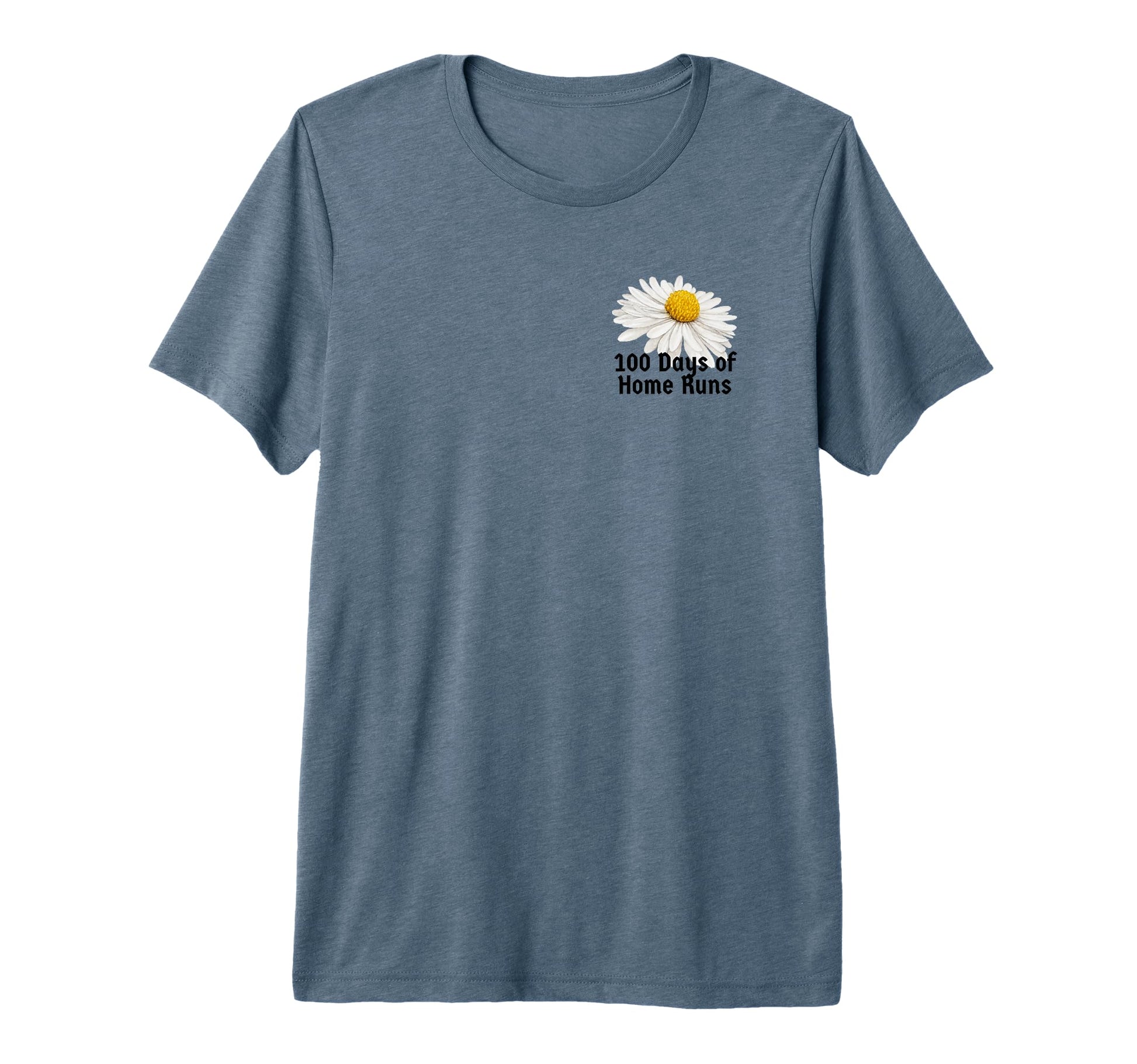Botanical 100 Days Home Runs Tri Blend T-Shirt - Trendy Graphic Men Women - T-Shirt, Sweatshirt, Hoodie