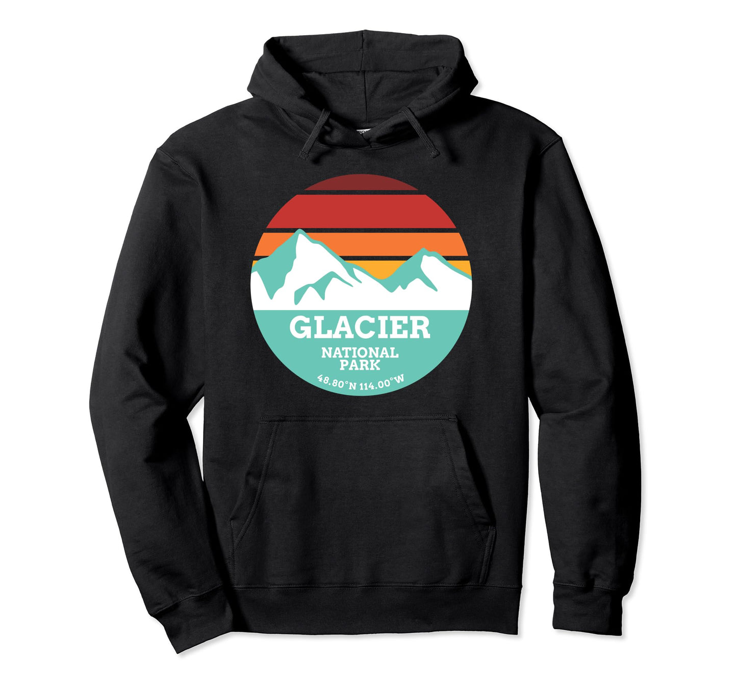 Glacier National Park Mountain Hoodies Hoodie - Unique Graphic Men Women - T-Shirt, Sweatshirt, Hoodie