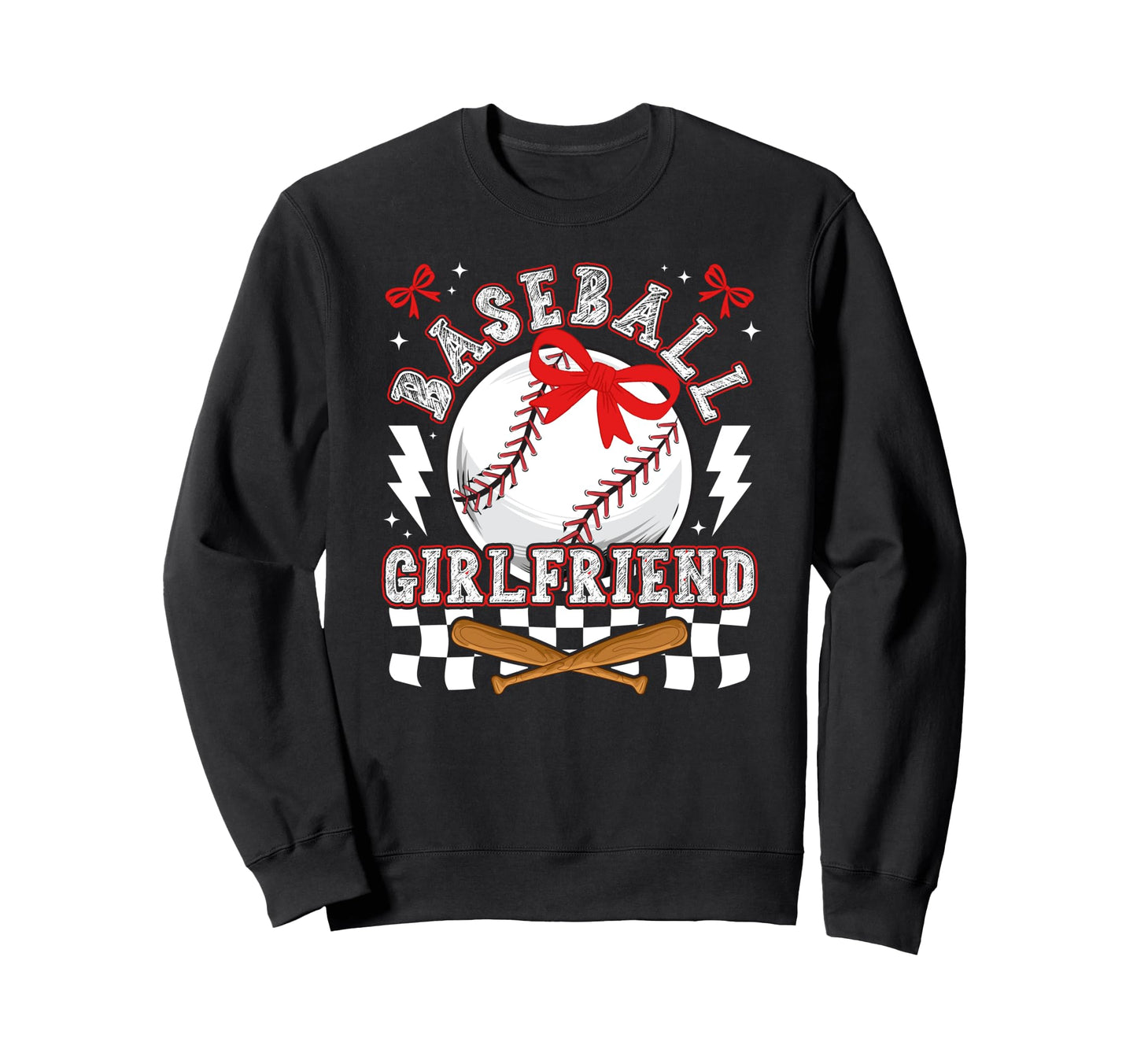 Baseball Girlfriend Coquette Baseball Sweatshirt - Graphic Print Unisex - T-Shirt, Sweatshirt, Hoodie