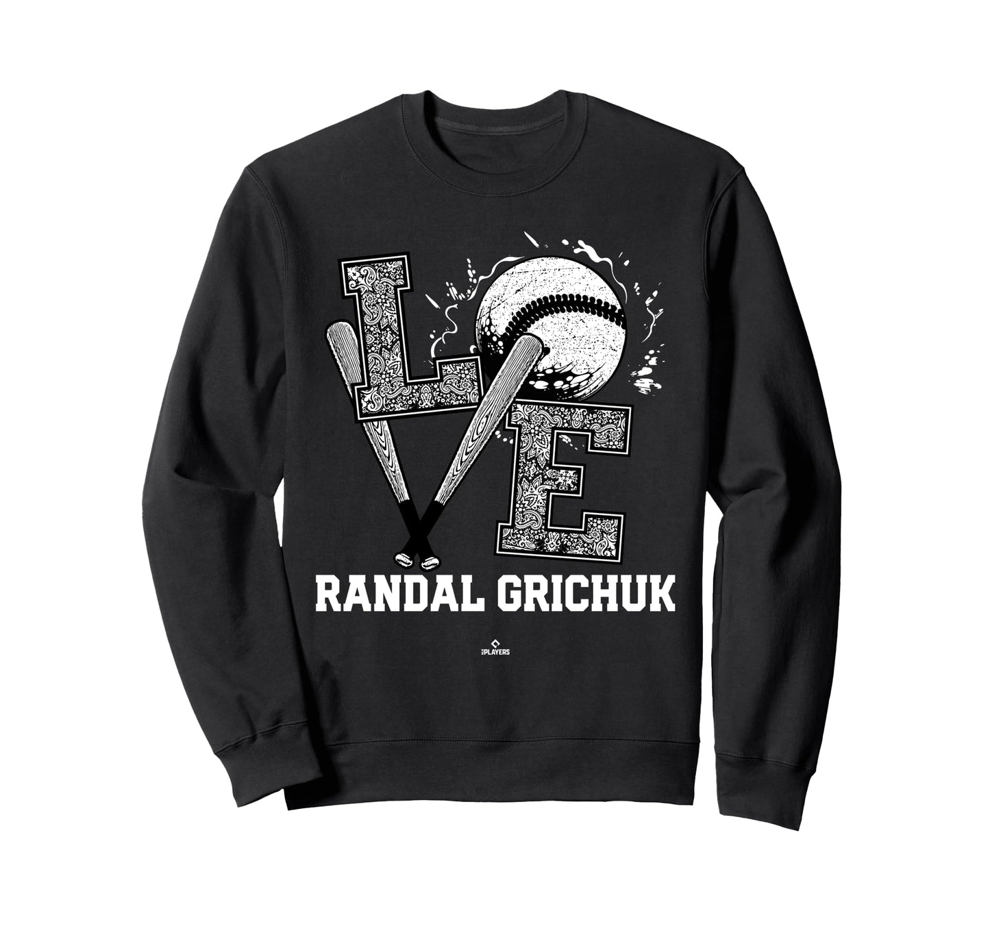 Distressed Baseball Love Randal Sweatshirt - Graphic Print for Adults - T-Shirt, Sweatshirt, Hoodie