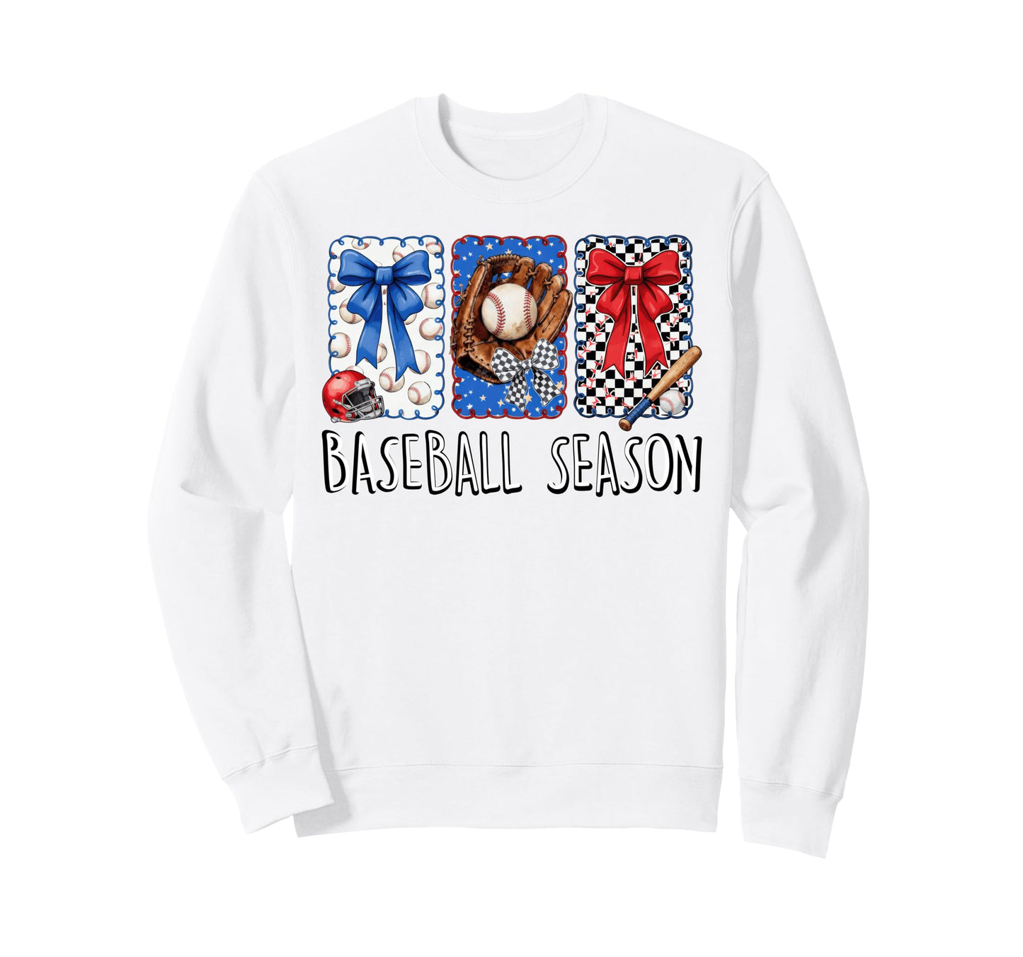 Baseball Season Game Day Vibes Sweatshirt - Casual Everyday Wear Men Women - T-Shirt, Sweatshirt, Hoodie