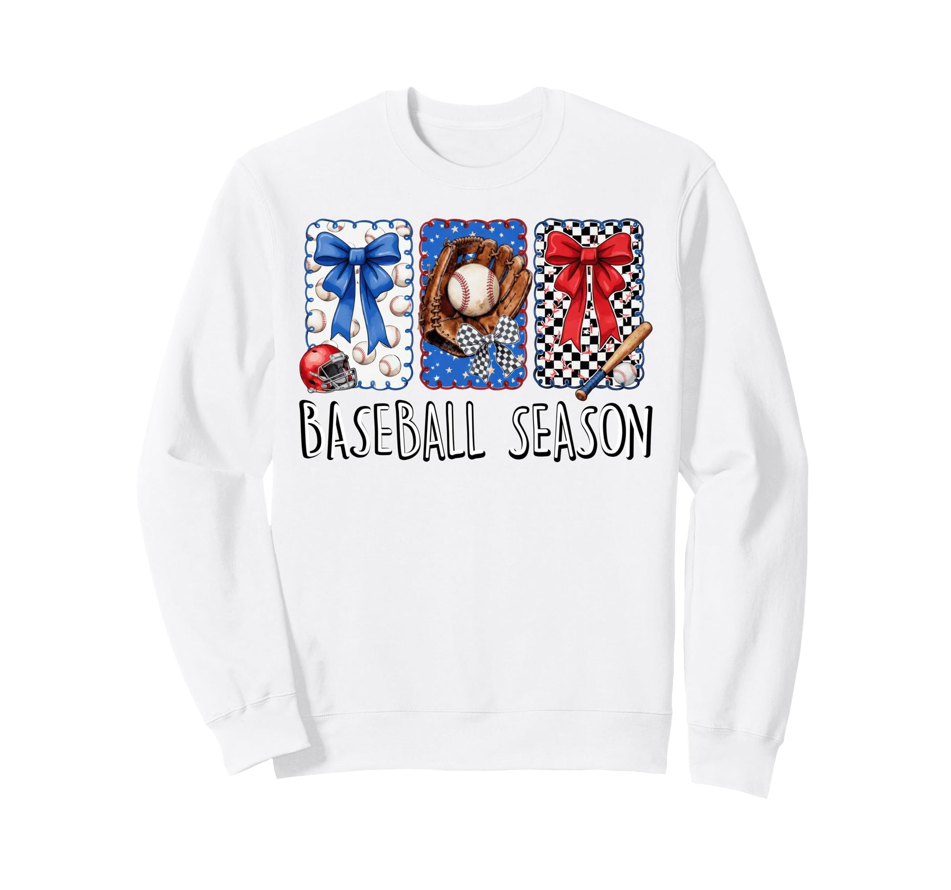 Baseball Season Game Day Vibes Sweatshirt - Casual Everyday Wear Men Women - T-Shirt, Sweatshirt, Hoodie