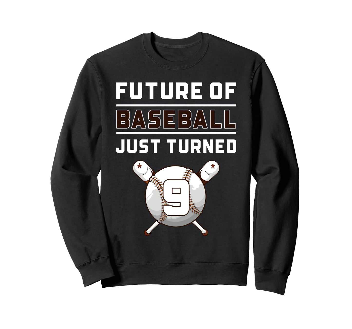 9 Year Old Baseball Birthday Sweatshirt - Casual Everyday Wear Unisex - T-Shirt, Sweatshirt, Hoodie