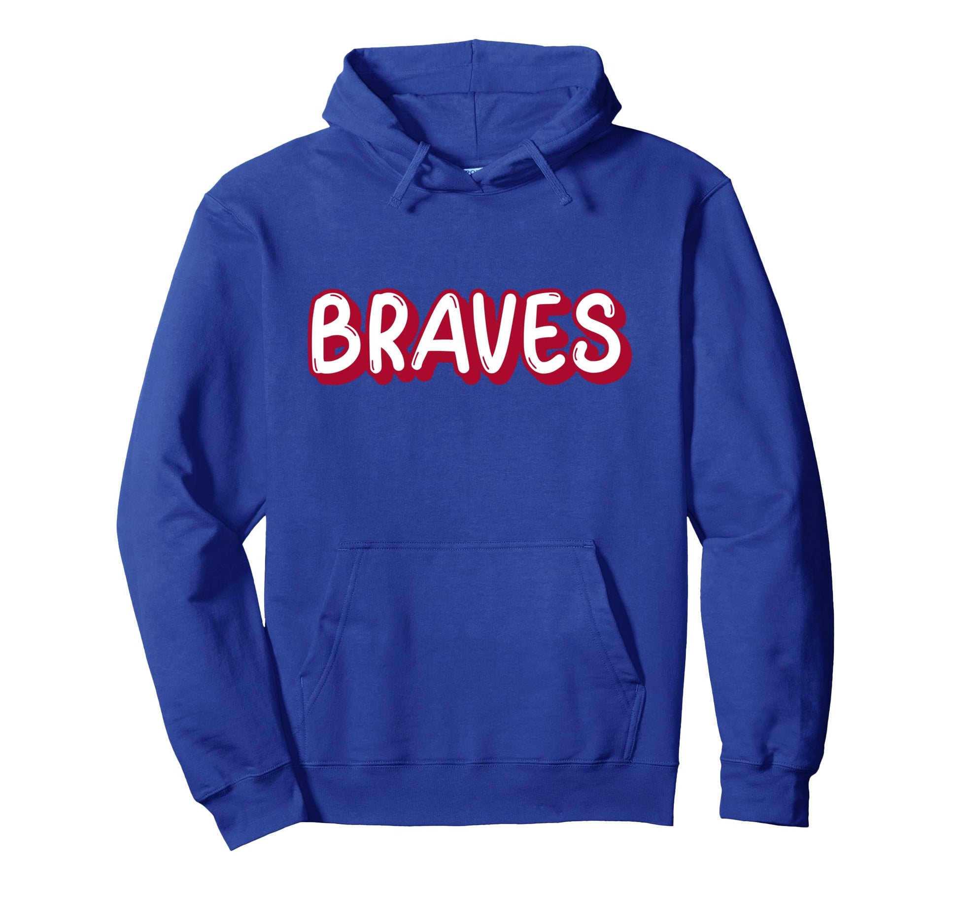 Braves Throwback Hoodie - Fun Novelty Design for Adults - T-Shirt, Sweatshirt, Hoodie