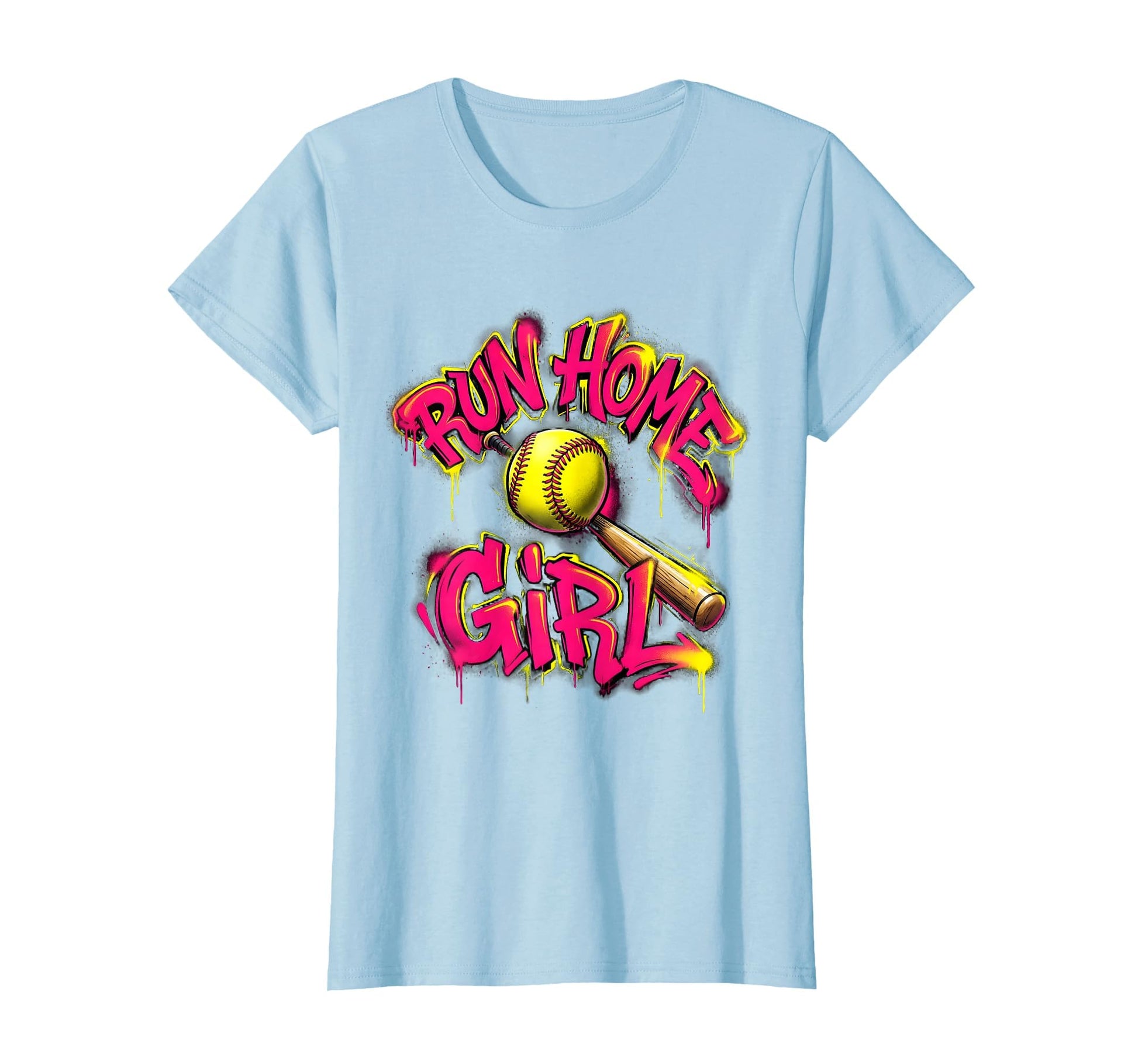Run Home Softball T-Shirt - Fun Novelty Design Men Women - T-Shirt, Sweatshirt, Hoodie