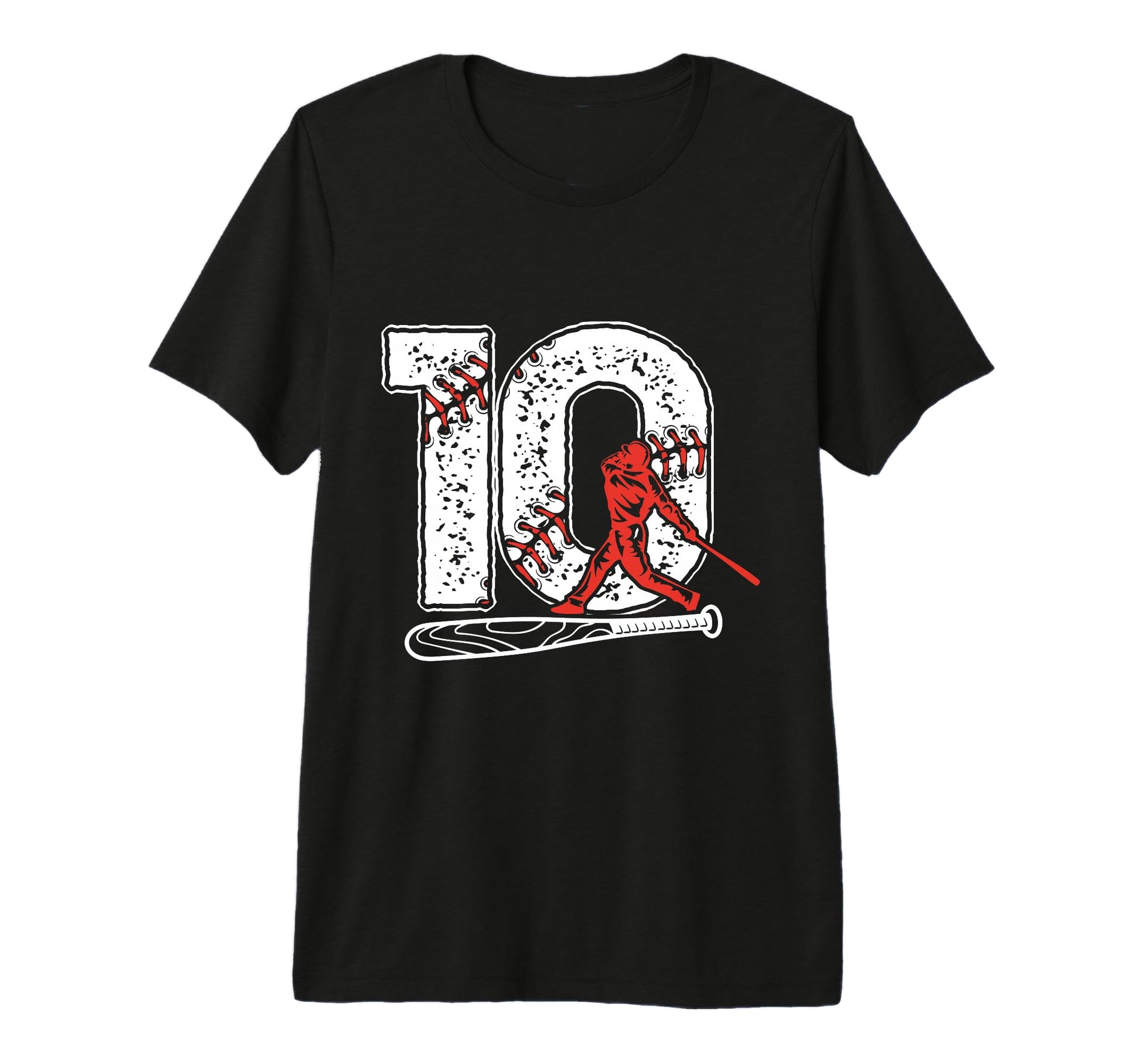Baseball Birthday 10Th Birthday Party T-Shirt - Custom Art Print Unisex - T-Shirt, Sweatshirt, Hoodie
