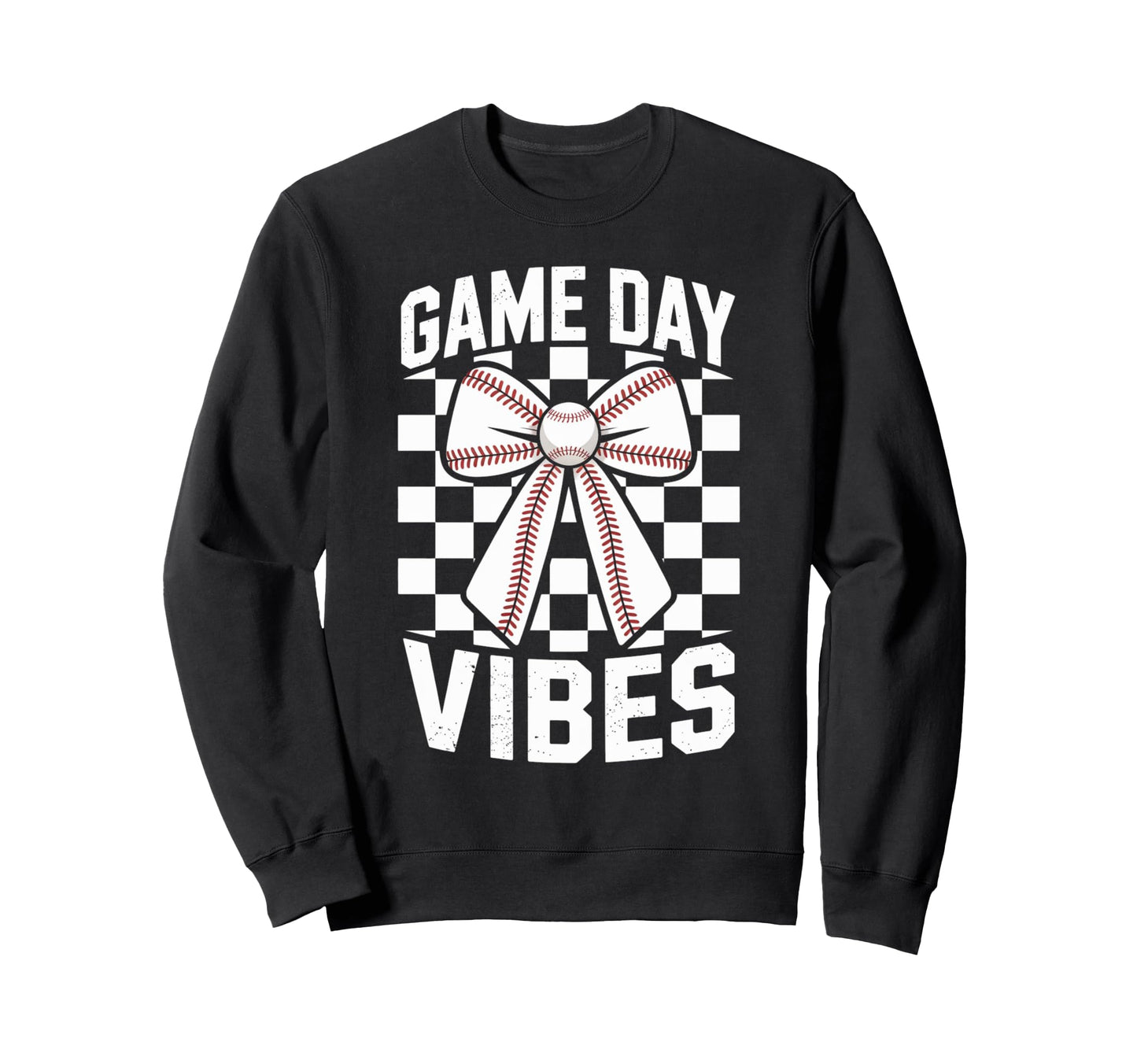 Game Day Vibes Coquette Bow Sweatshirt - Fun Novelty Design for Adults - T-Shirt, Sweatshirt, Hoodie