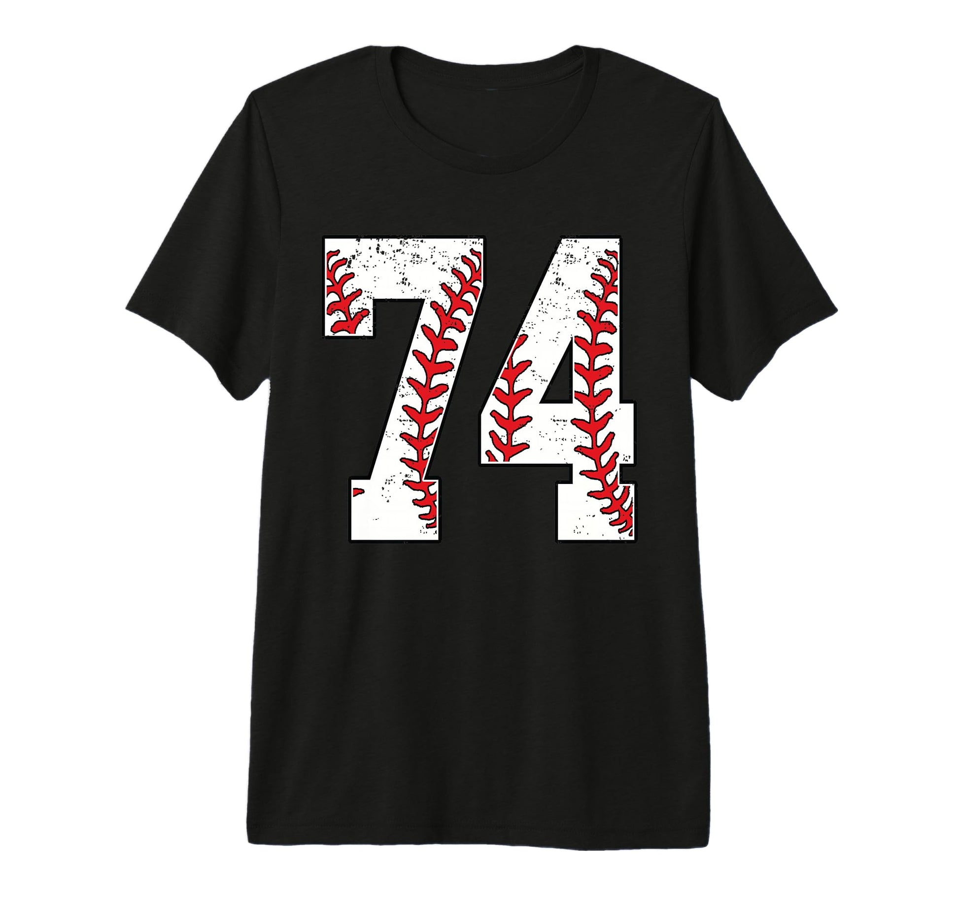 Number 74 Baseball 74 Jersey Number T-Shirt - Minimalist Print Men Women - T-Shirt, Sweatshirt, Hoodie