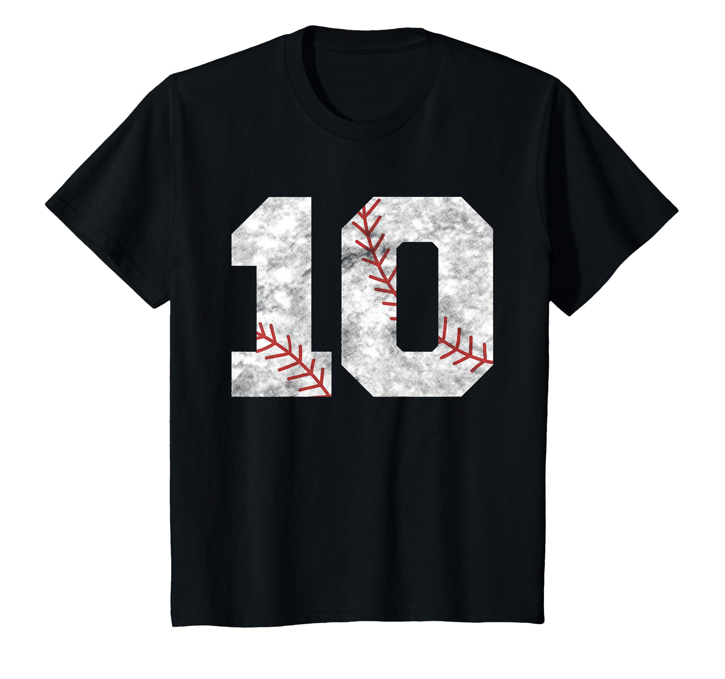 10Th Birthday Baseball Big Number Ten T-Shirt - Fun Novelty Design Unisex - T-Shirt, Sweatshirt, Hoodie