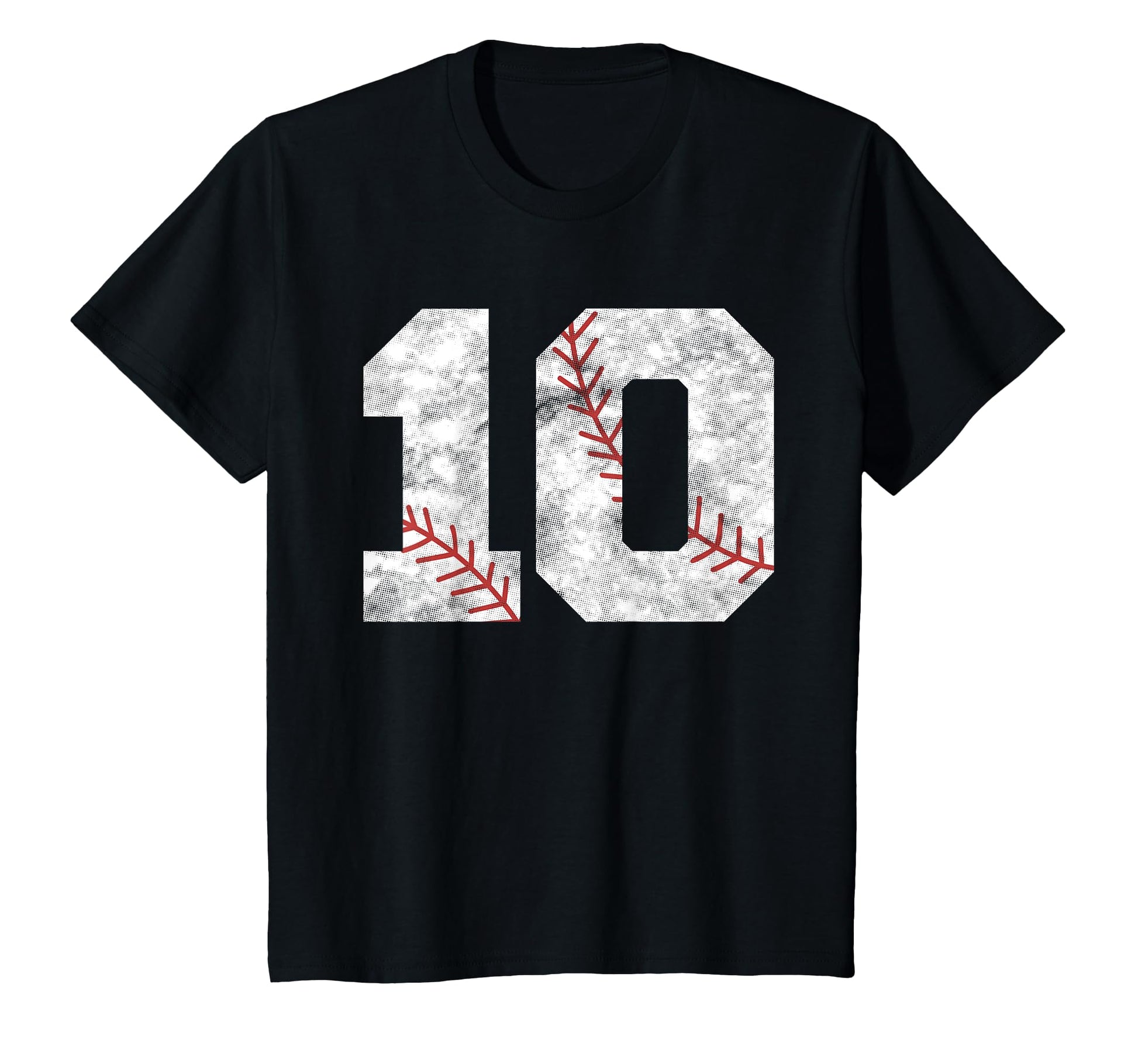 10Th Birthday Baseball Big Number Ten T-Shirt - Fun Novelty Design Unisex - T-Shirt, Sweatshirt, Hoodie