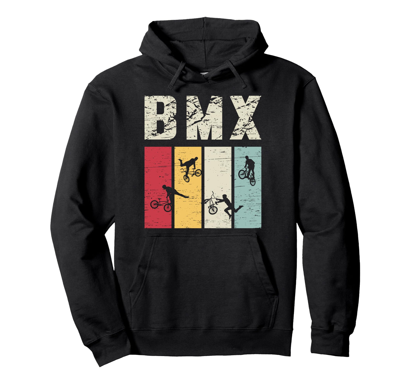 Bmx Extreme Sports Stripes Hoodie - Graphic Print Men Women - T-Shirt, Sweatshirt, Hoodie