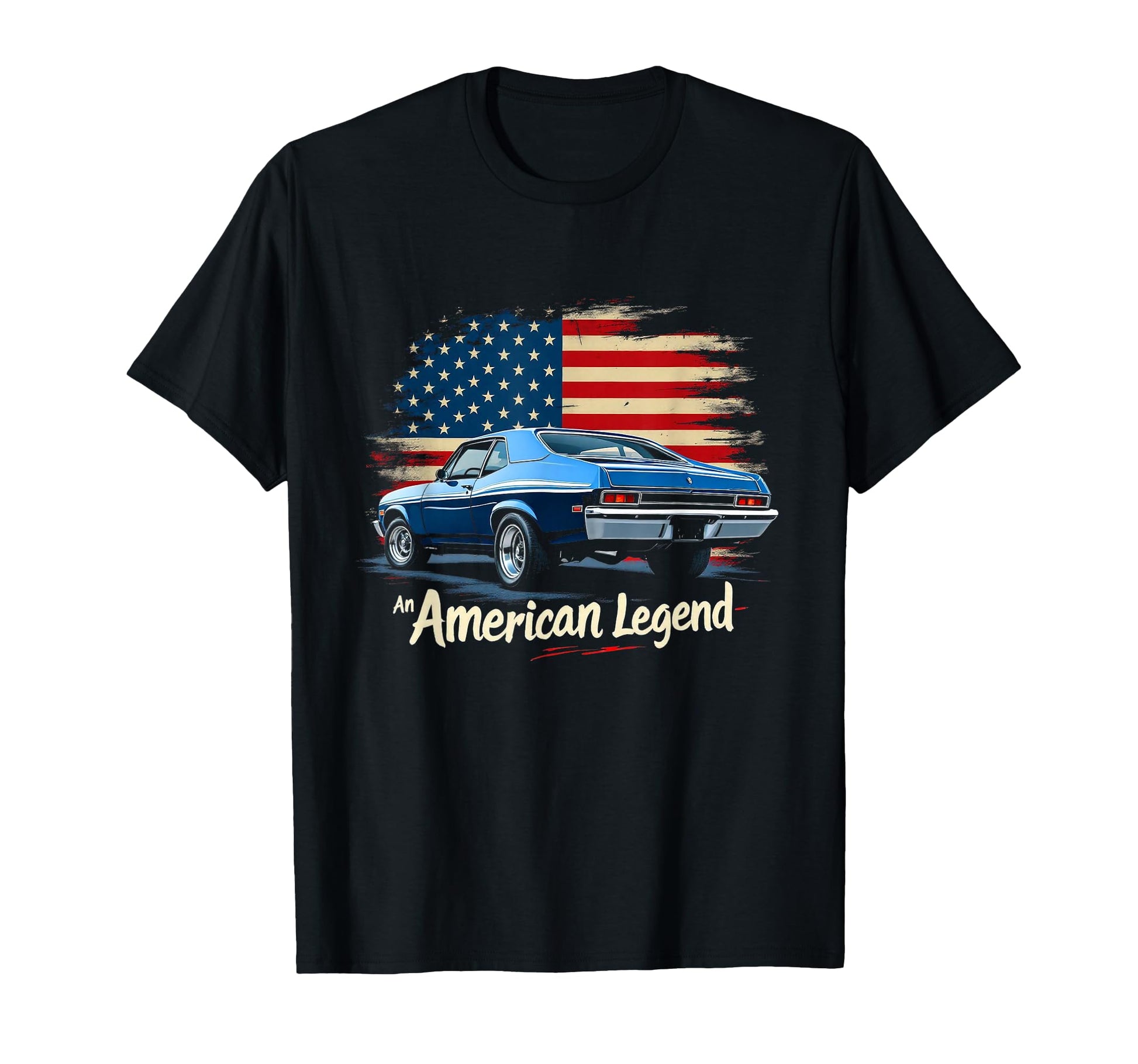 Old School 1970 70 Nova Ss American T-Shirt - Custom Art Print Men Women - T-Shirt, Sweatshirt, Hoodie