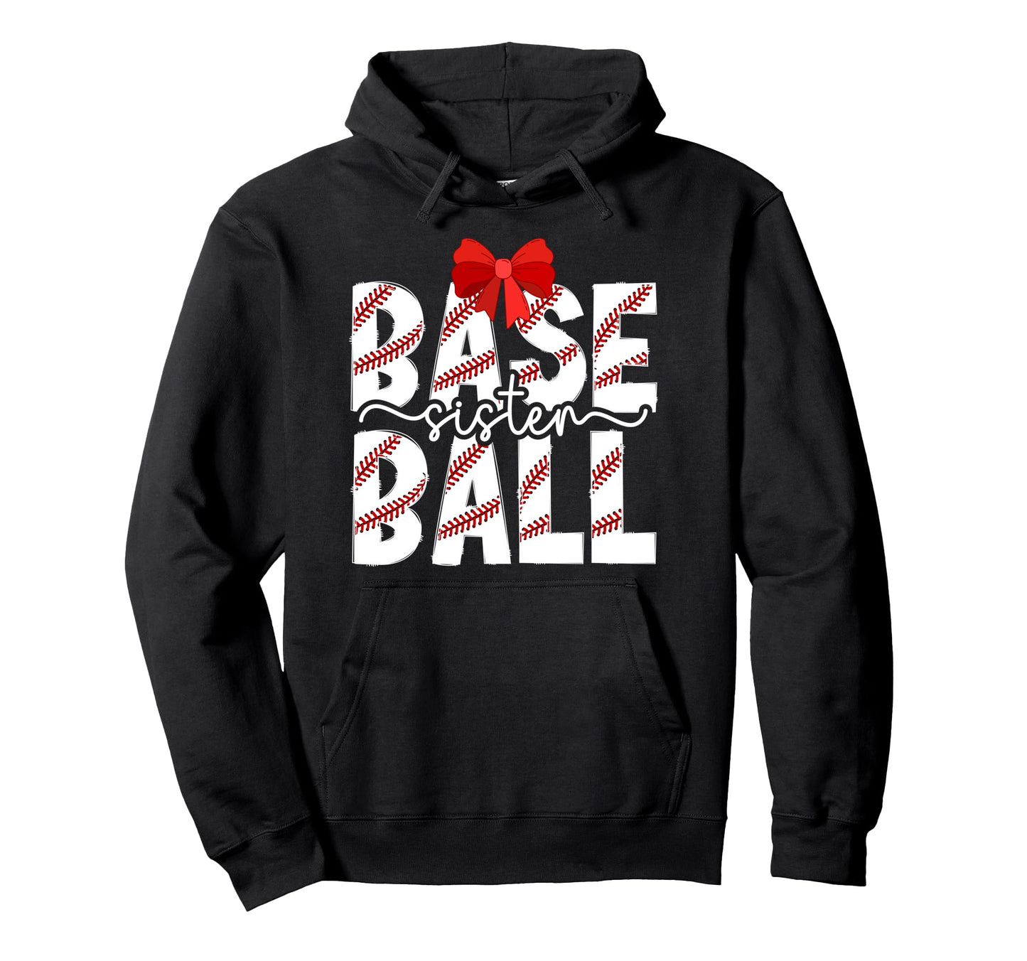 Baseball Sister Coquette Baseball Hoodie - Custom Art Print for Adults - T-Shirt, Sweatshirt, Hoodie