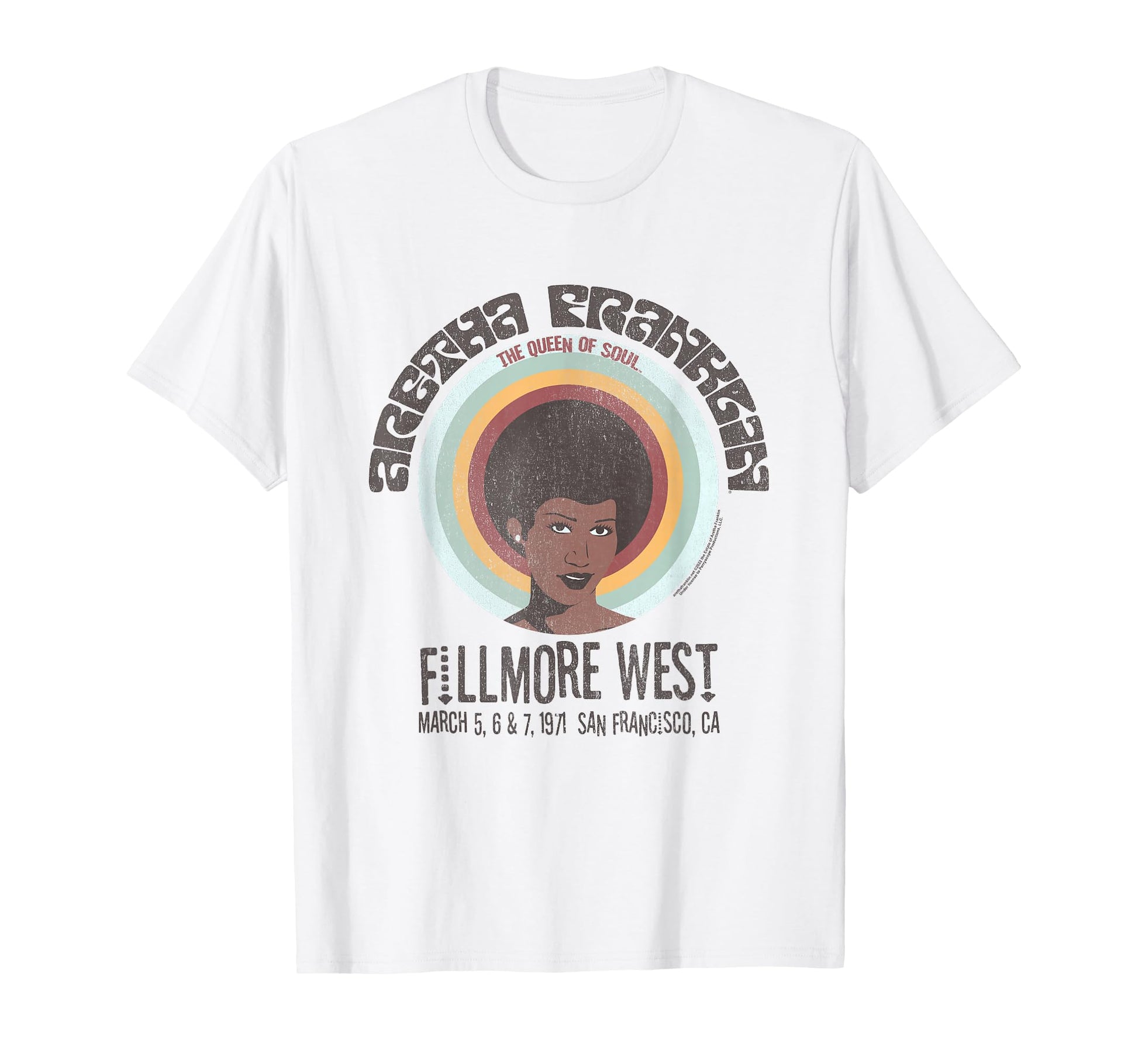 Aretha Franklin Fillmore West T-Shirt - Graphic Print Unisex - T-Shirt, Sweatshirt, Hoodie