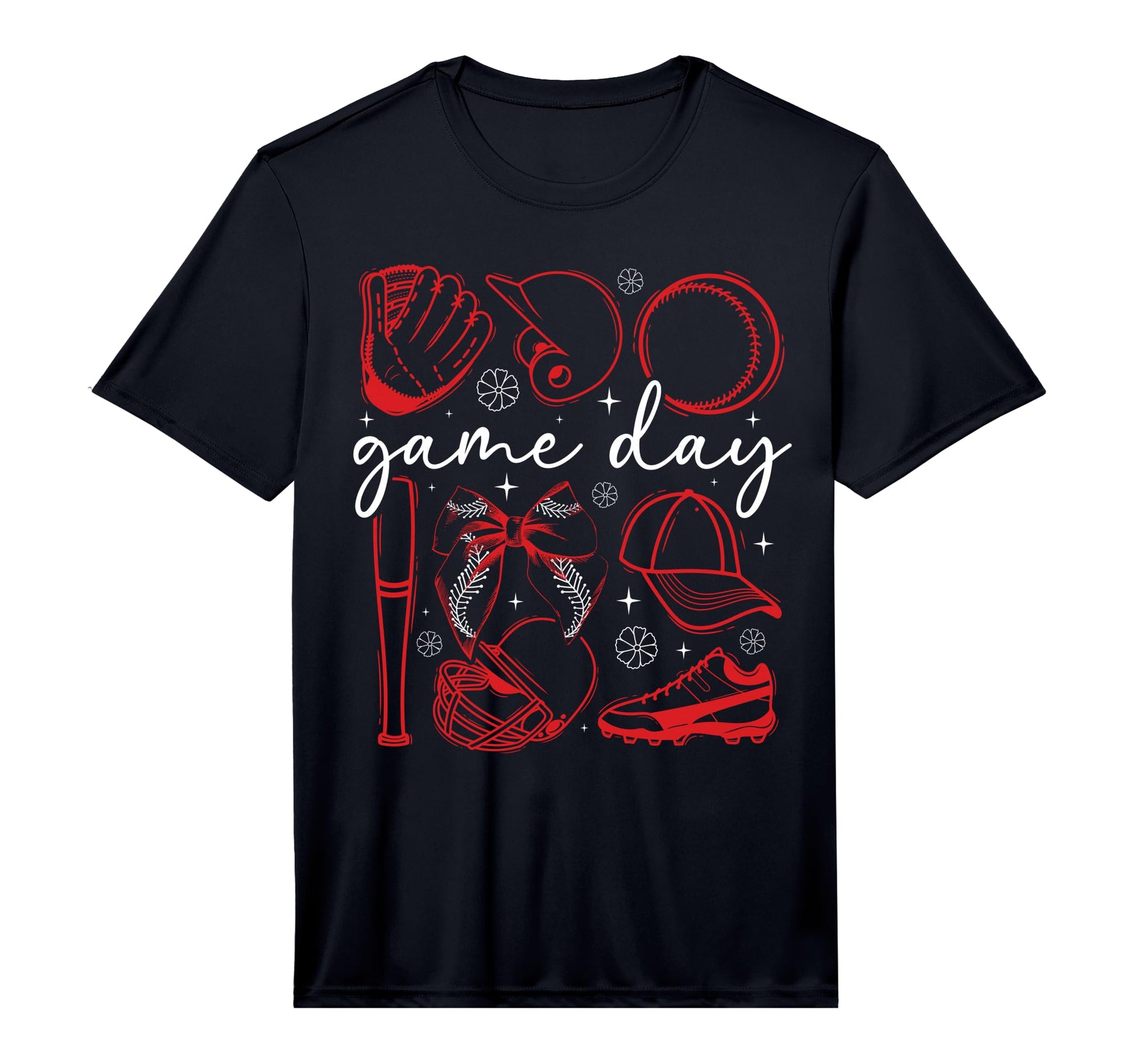 Baseball Game Day Coquette Game Day T-Shirt - Unique Graphic Unisex - T-Shirt, Sweatshirt, Hoodie