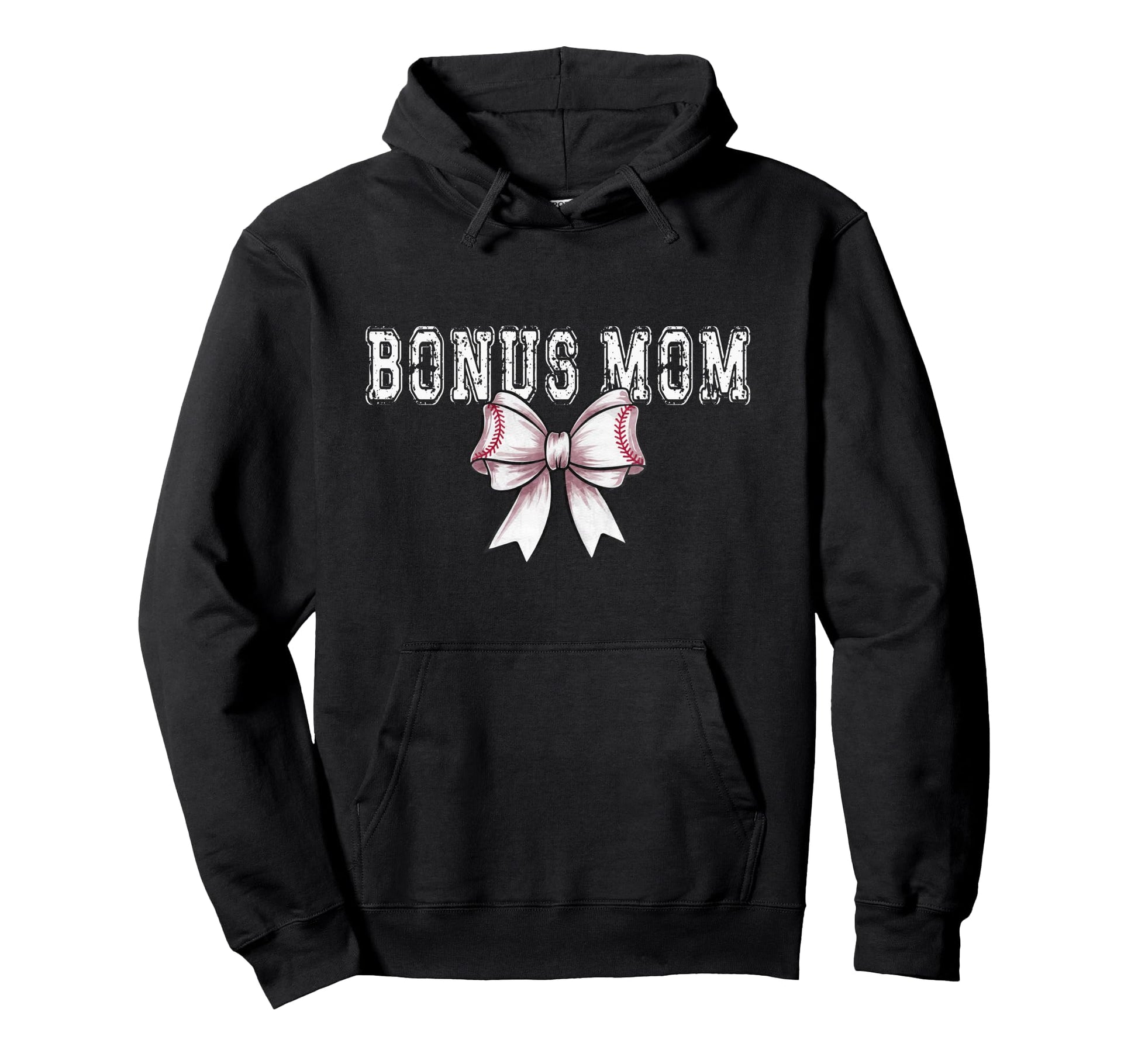 Coquette Baseball Bonus Mom Spirit Hoodie - Custom Art Print for Adults - T-Shirt, Sweatshirt, Hoodie