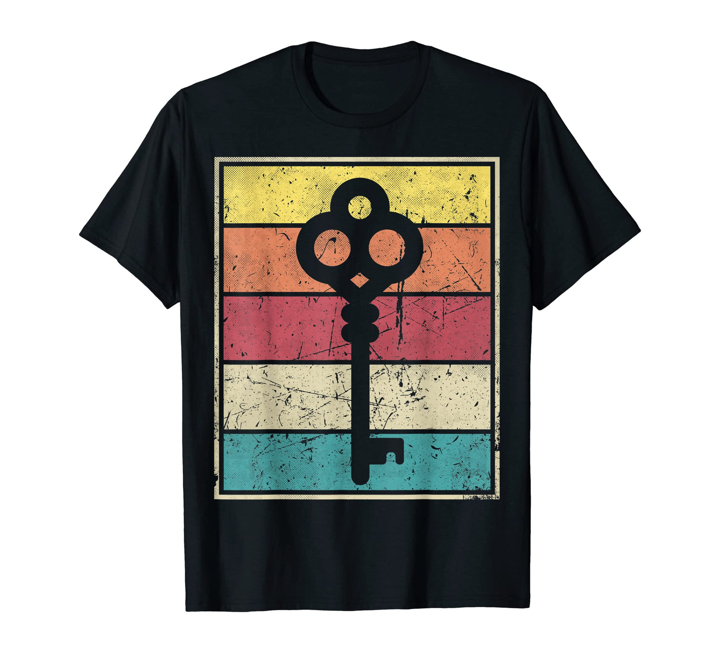 Key Stripes T-Shirt - Minimalist Print for Adults - T-Shirt, Sweatshirt, Hoodie