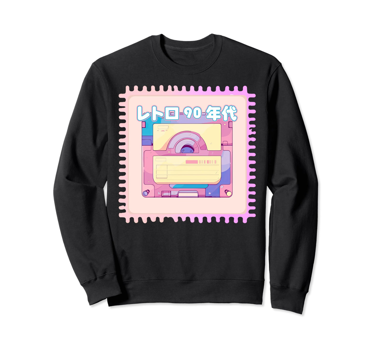 Pastel Floppy Disk Postage Stamp Y2K Sweatshirt - Trendy Graphic Men Women - T-Shirt, Sweatshirt, Hoodie