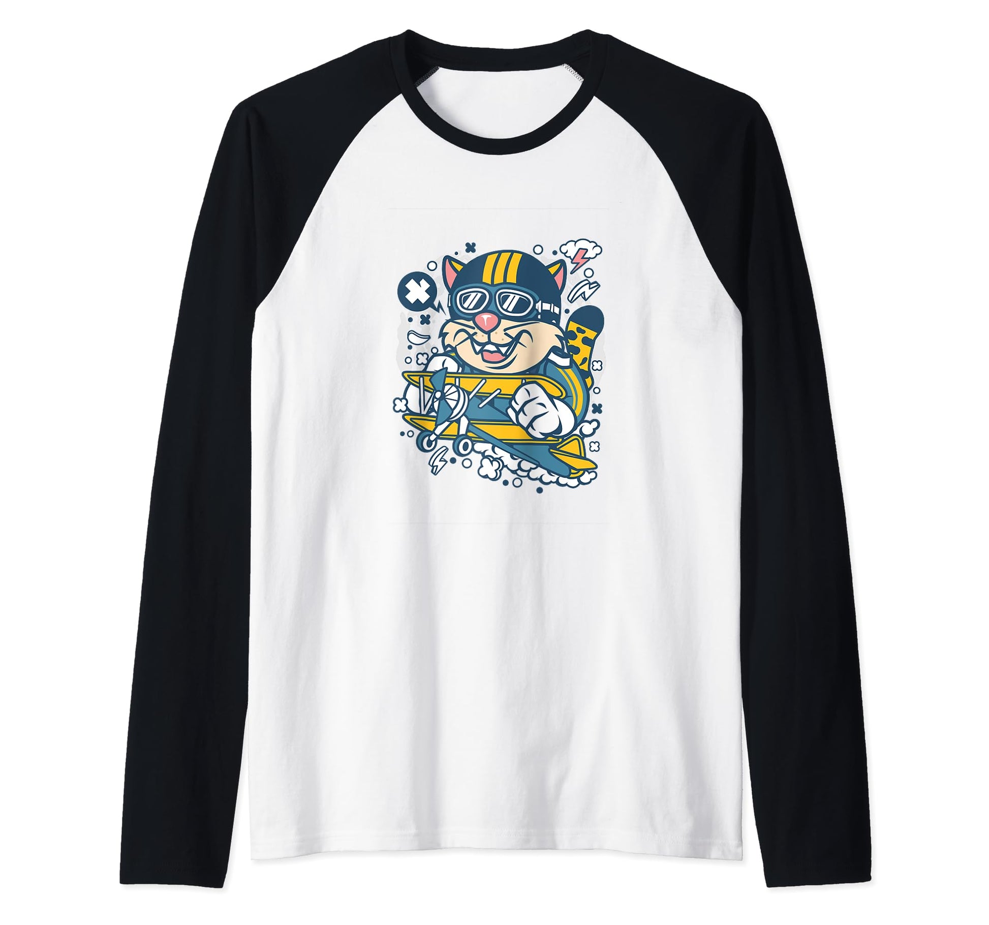 Leopard Pilot Plane Airplane Fly T-Shirt - Minimalist Print for Adults - T-Shirt, Sweatshirt, Hoodie