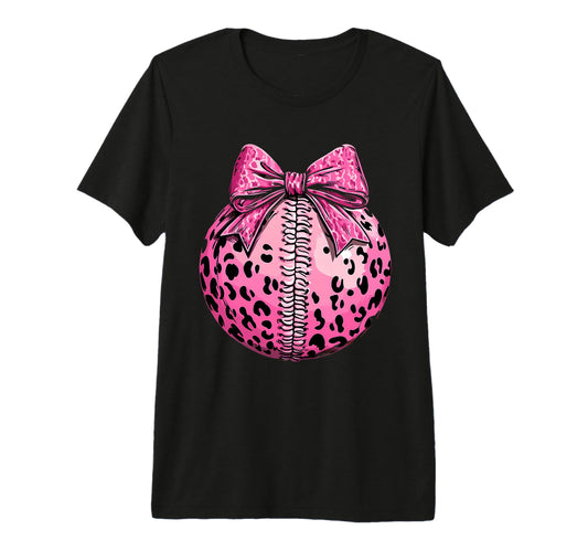 Baseball Coquette Bow Baseball Mom Tri Blend T-Shirt - Graphic Print Unisex - T-Shirt, Sweatshirt, Hoodie