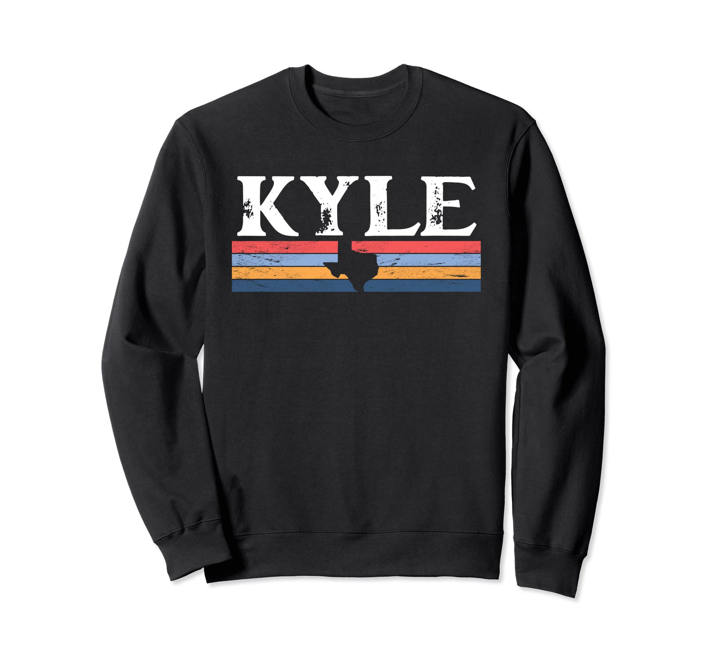 Kyle Texas Tx Stripes State 70S Sweatshirt - Streetwear Style for Adults - T-Shirt, Sweatshirt, Hoodie