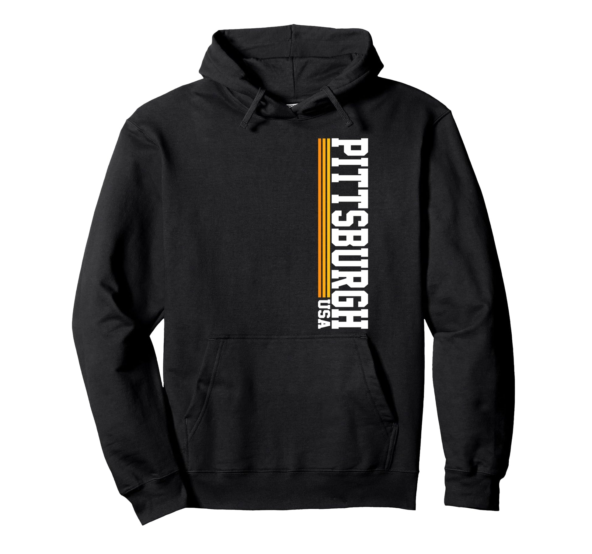Pittsburgh Home Stripes Varsity Pittsburgh Hoodie - Streetwear Style Unisex - T-Shirt, Sweatshirt, Hoodie