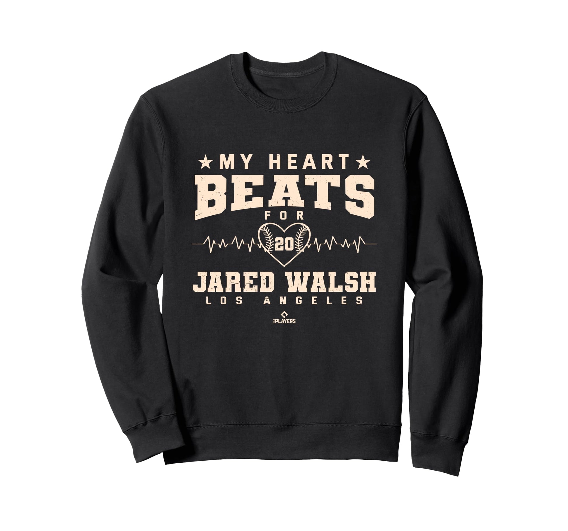 My Heart Beats Jared Walsh Baseball Sweatshirt - Trendy Graphic for Adults - T-Shirt, Sweatshirt, Hoodie