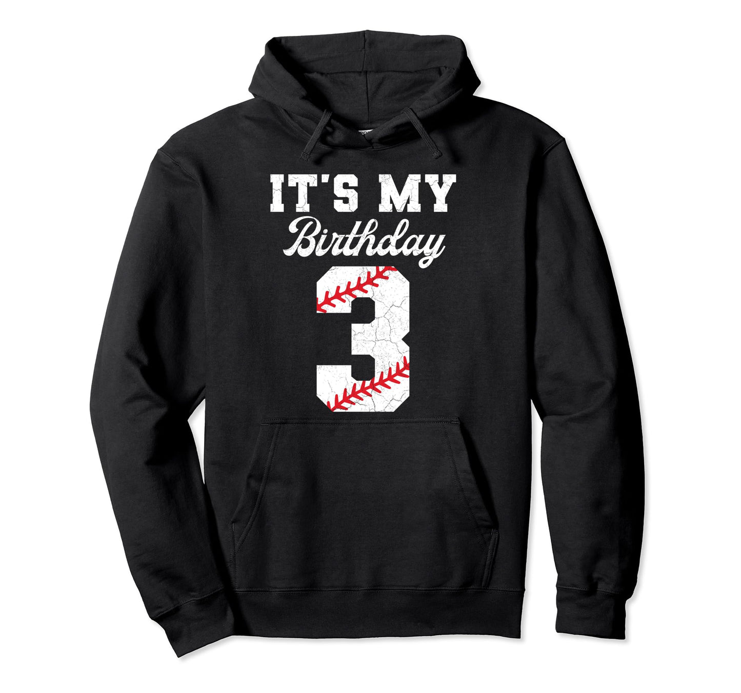 Birthday 3 Baseball Its My 3Rd Birthday Hoodie - Fun Novelty Design Unisex - T-Shirt, Sweatshirt, Hoodie