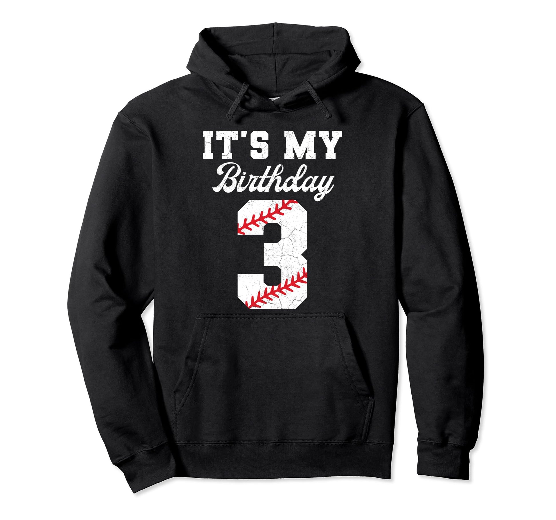 Birthday 3 Baseball Its My 3Rd Birthday Hoodie - Fun Novelty Design Unisex - T-Shirt, Sweatshirt, Hoodie