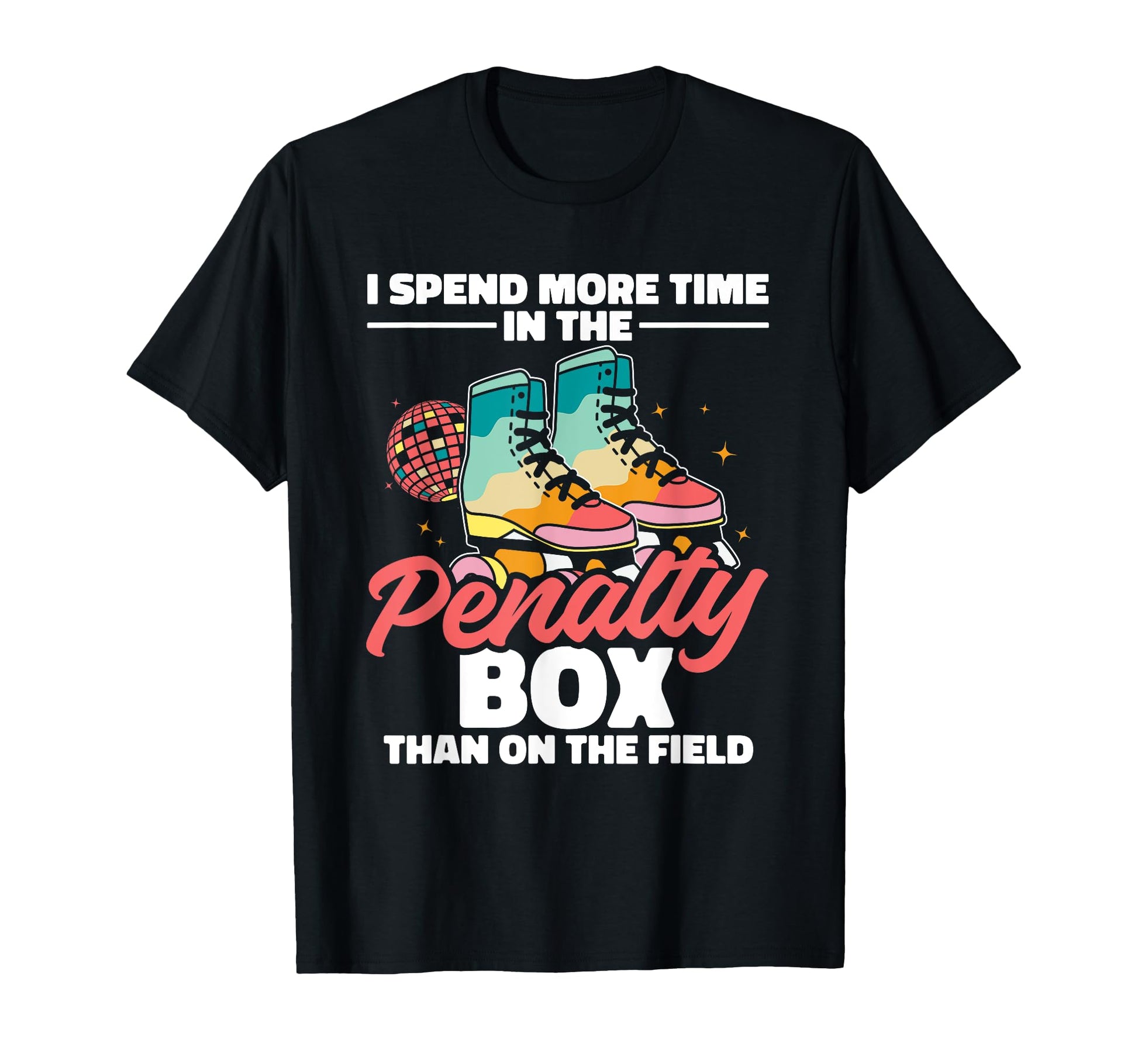 Roller Derby Skate Colorful T-Shirt - Casual Everyday Wear Men Women - T-Shirt, Sweatshirt, Hoodie