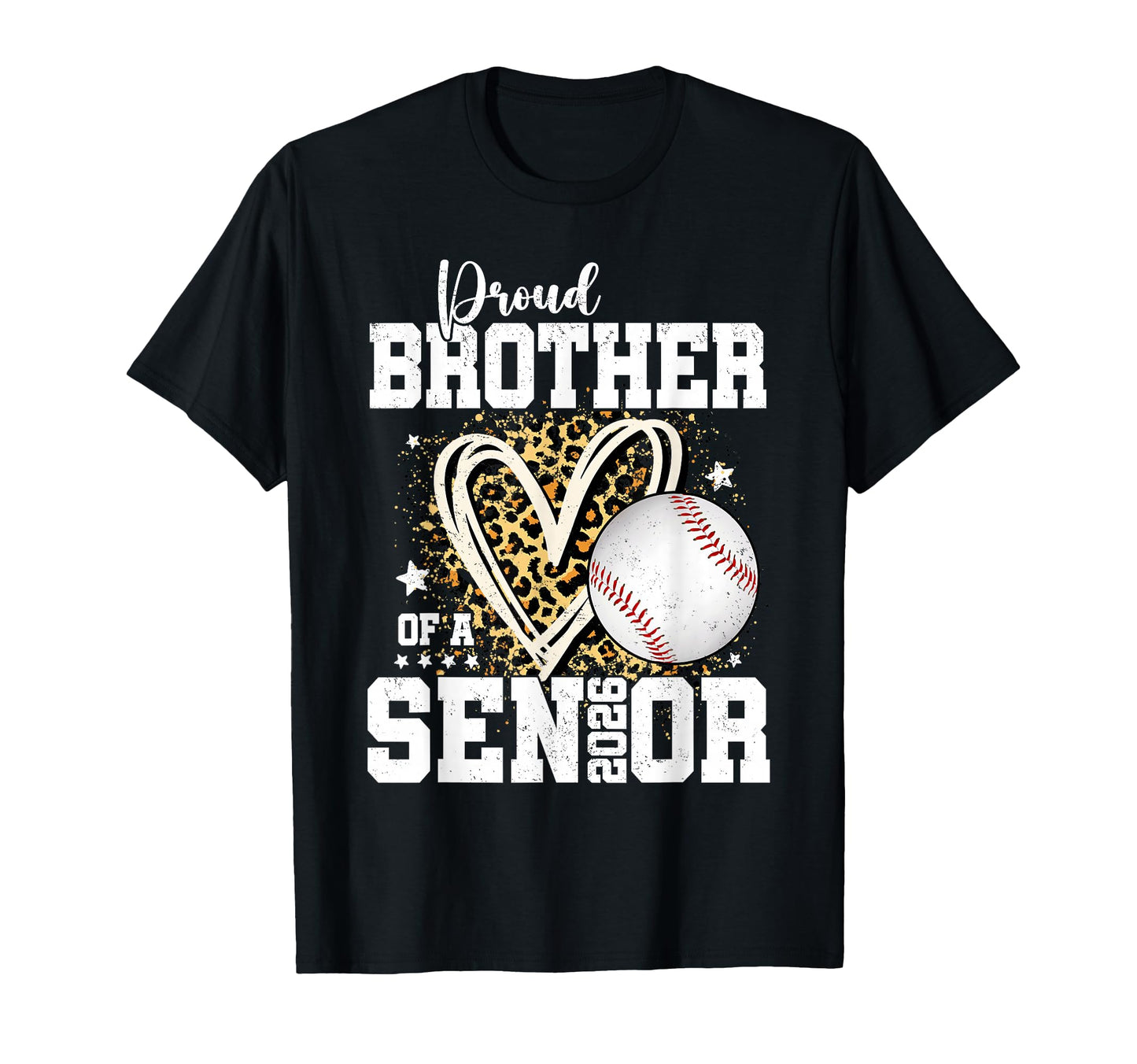 Proud Brother 2026 Senior Baseball T-Shirt - Custom Art Print for Adults - T-Shirt, Sweatshirt, Hoodie