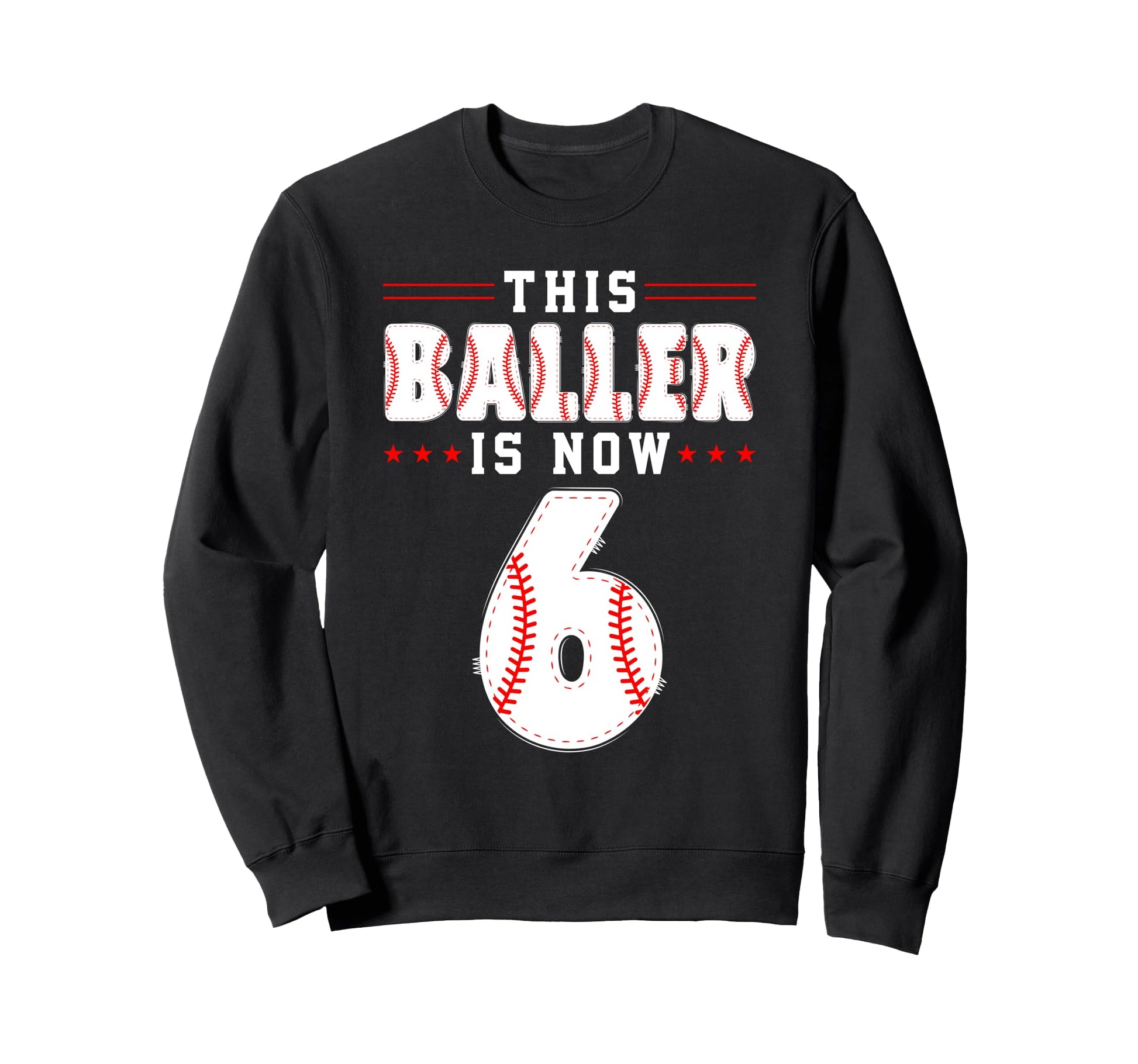 6Th Birthday Baseball Lover This Sweatshirt - Streetwear Style for Adults - T-Shirt, Sweatshirt, Hoodie