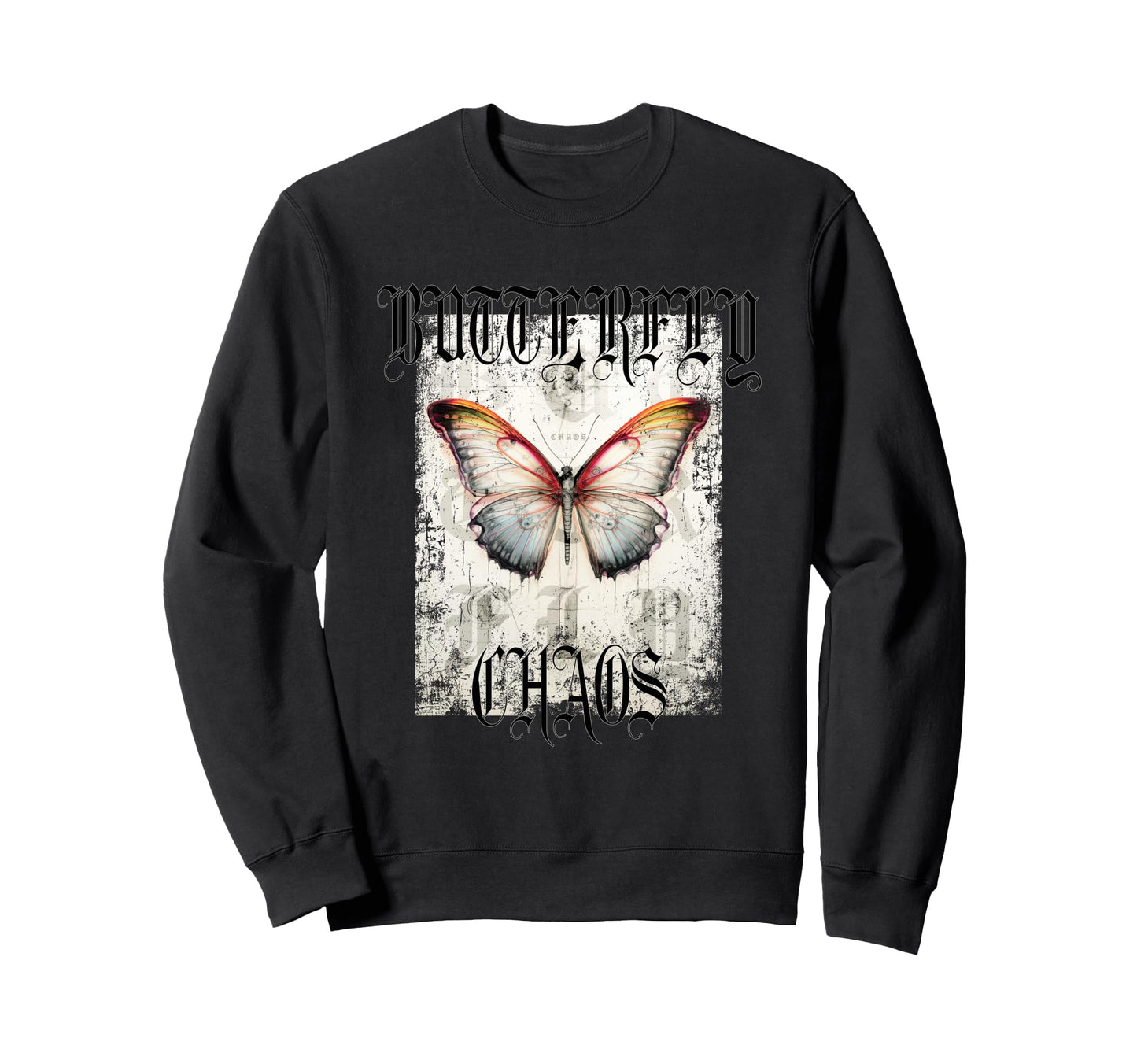 Y2K Streetwear Butterfly Sweatshirt - Aesthetic Graphic Unisex - T-Shirt, Sweatshirt, Hoodie