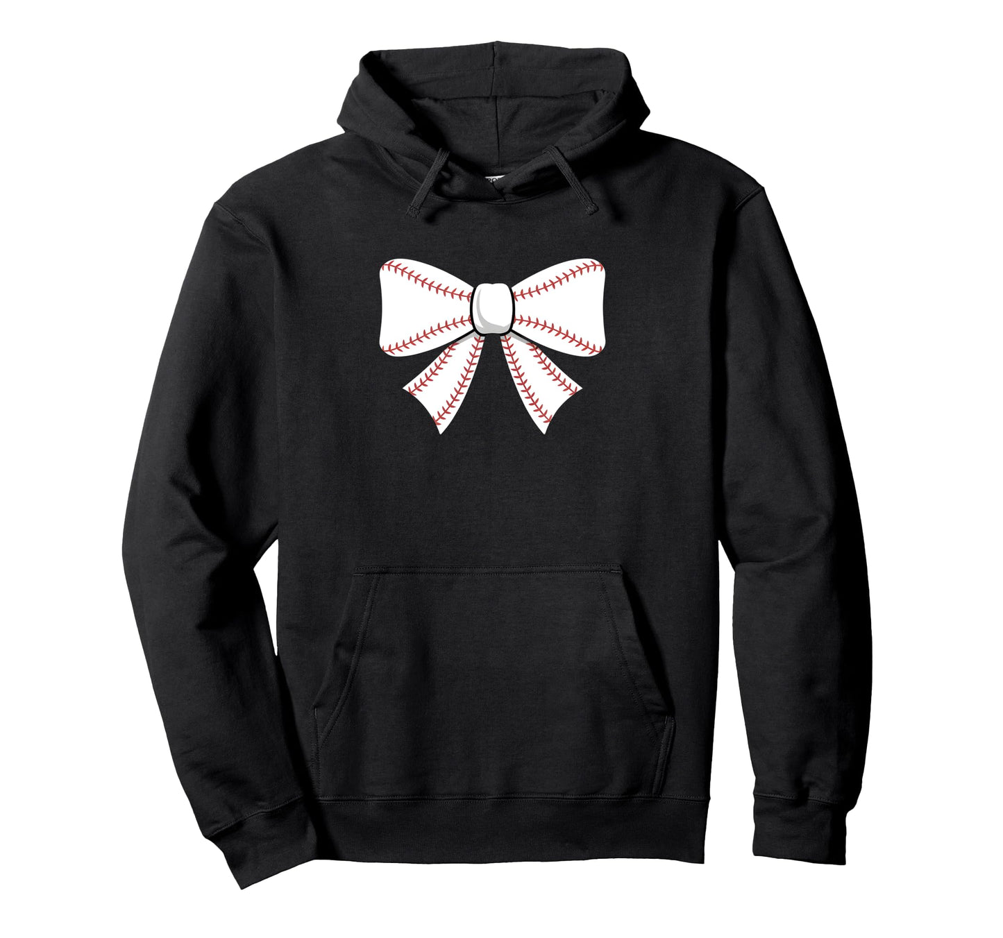 Baseball Bow Baseball Mom Mama Hoodie - Custom Art Print Unisex - T-Shirt, Sweatshirt, Hoodie