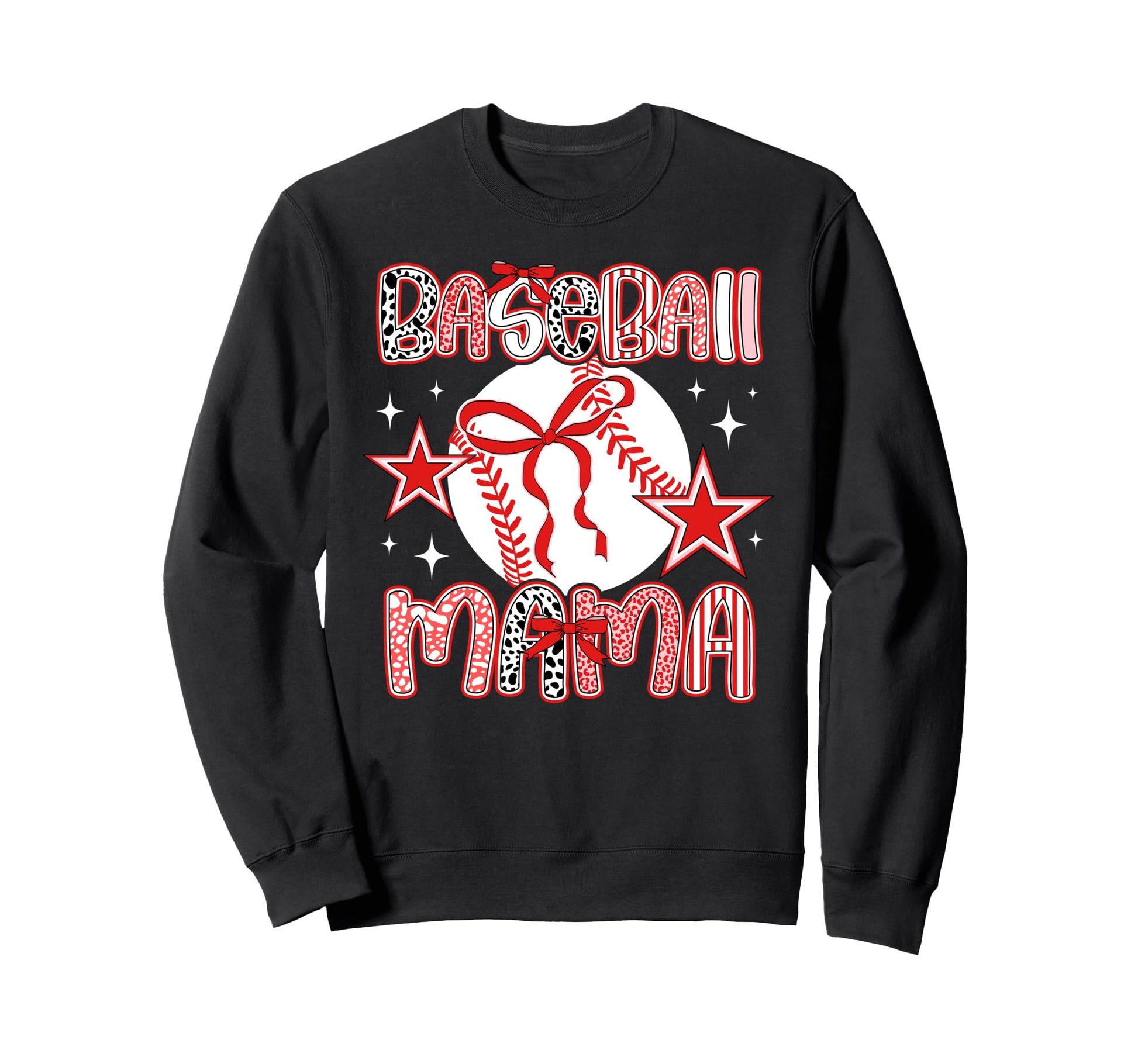 Baseball Mama Coquette Baseball Mom Sweatshirt - Novelty Apparel Unisex - T-Shirt, Sweatshirt, Hoodie