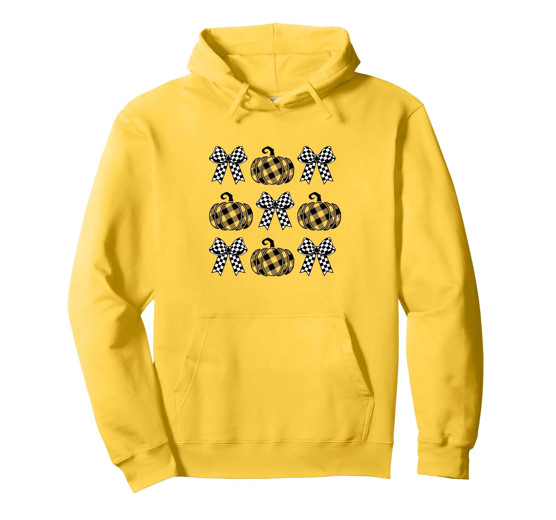 Coquette Checkered Bow Halloween Coquette Hoodie - Graphic Print Unisex - T-Shirt, Sweatshirt, Hoodie