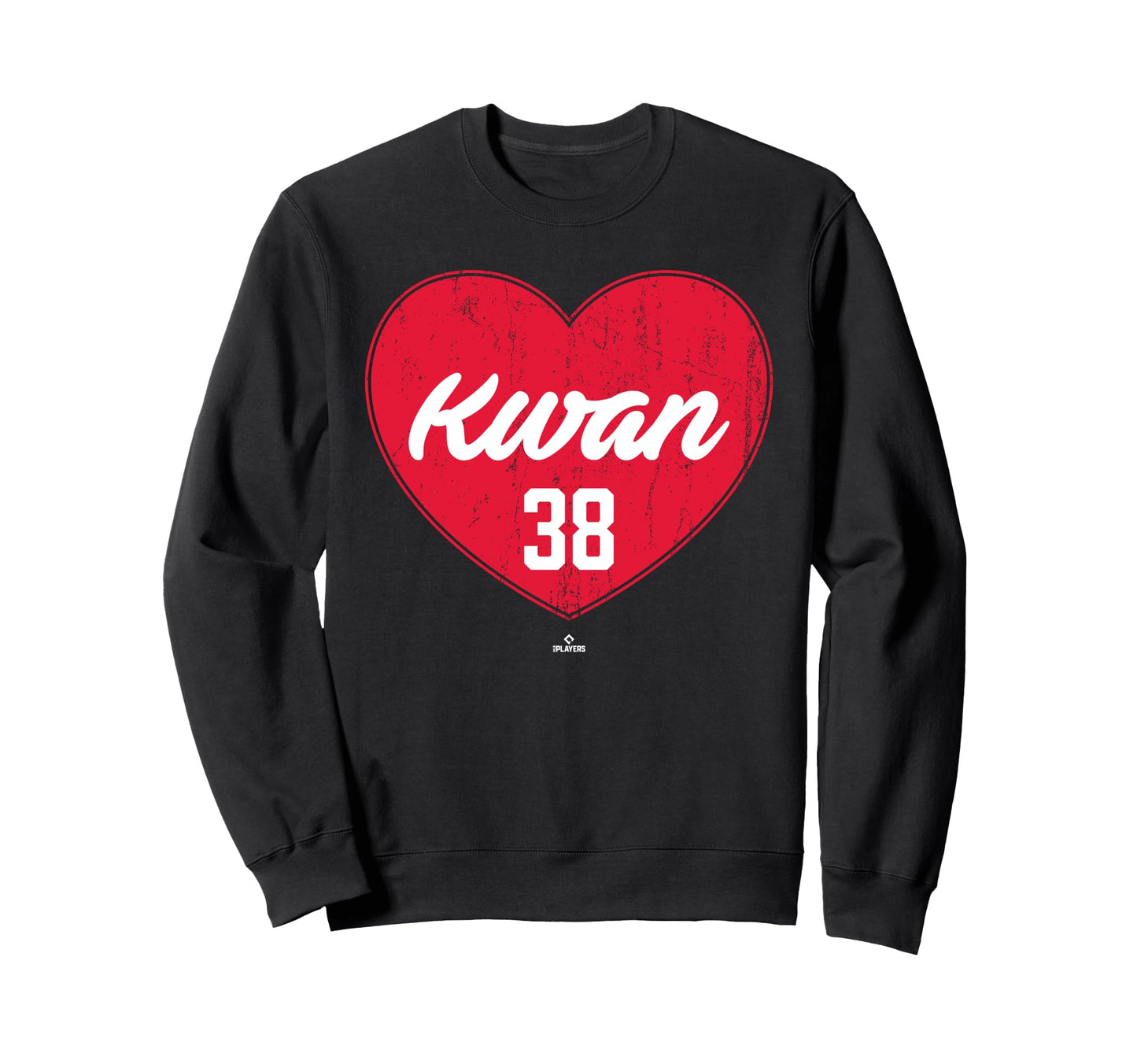 Distressed Heart Steven Kwan Sweatshirt - Casual Everyday Wear Men Women - T-Shirt, Sweatshirt, Hoodie