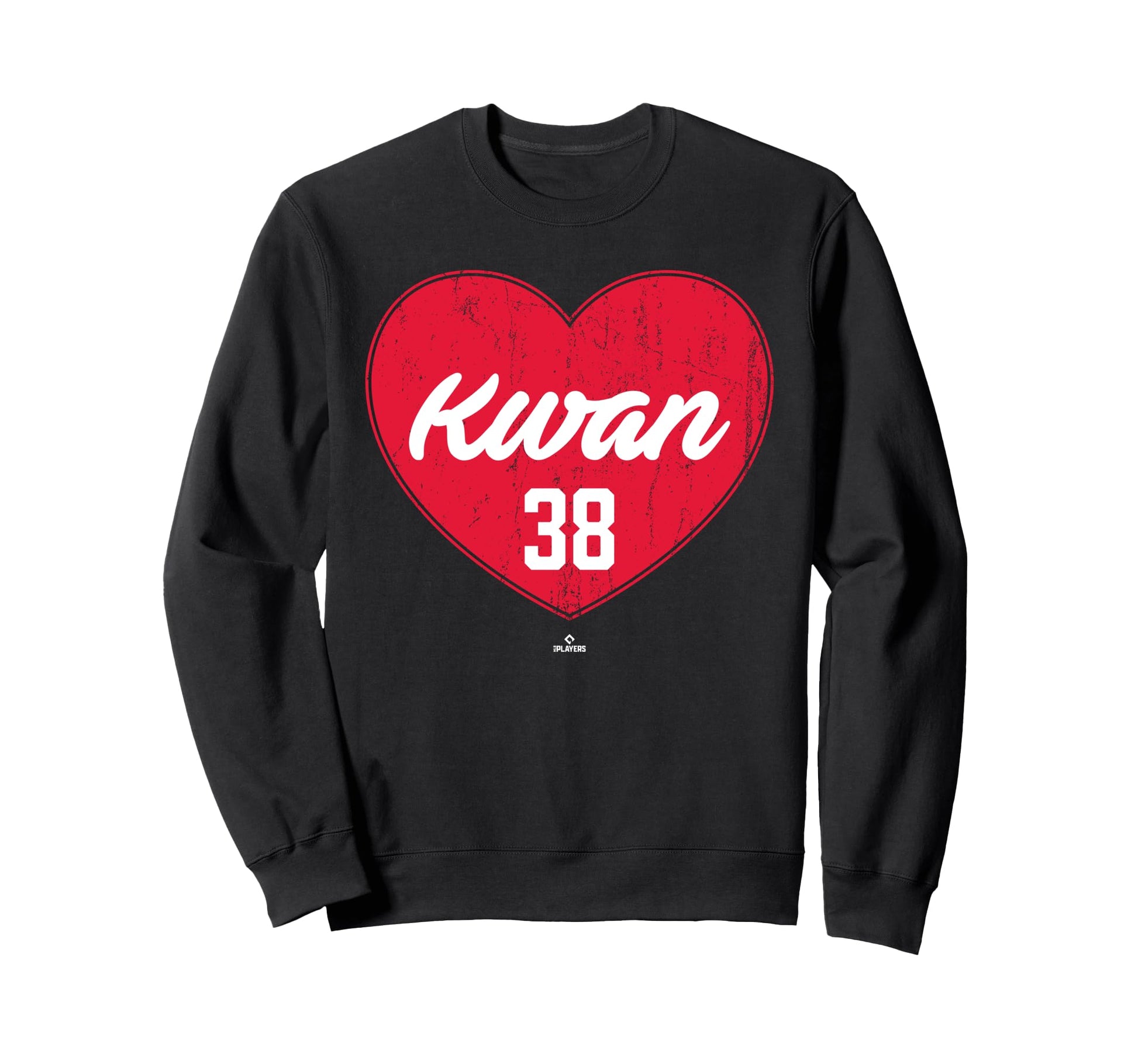 Distressed Heart Steven Kwan Sweatshirt - Casual Everyday Wear Men Women - T-Shirt, Sweatshirt, Hoodie