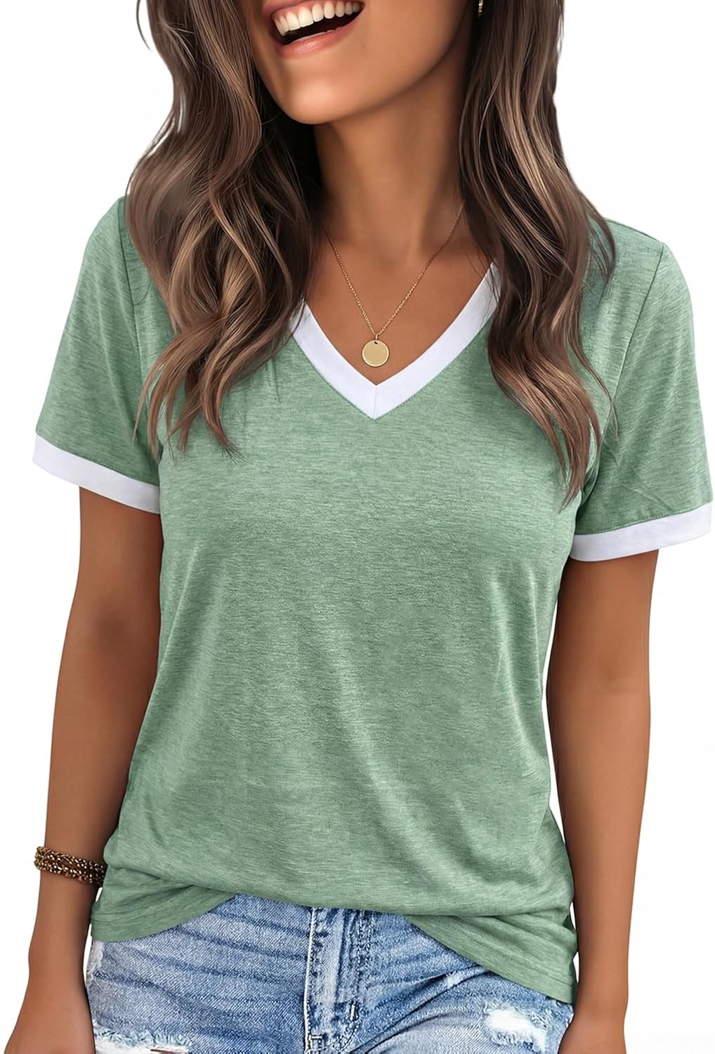 Womens Graphic Spring Short Sleeve V Neck Funny - Adult & Kids T-Shirts, Sweatshirts & Hoodies apparel design preview 1