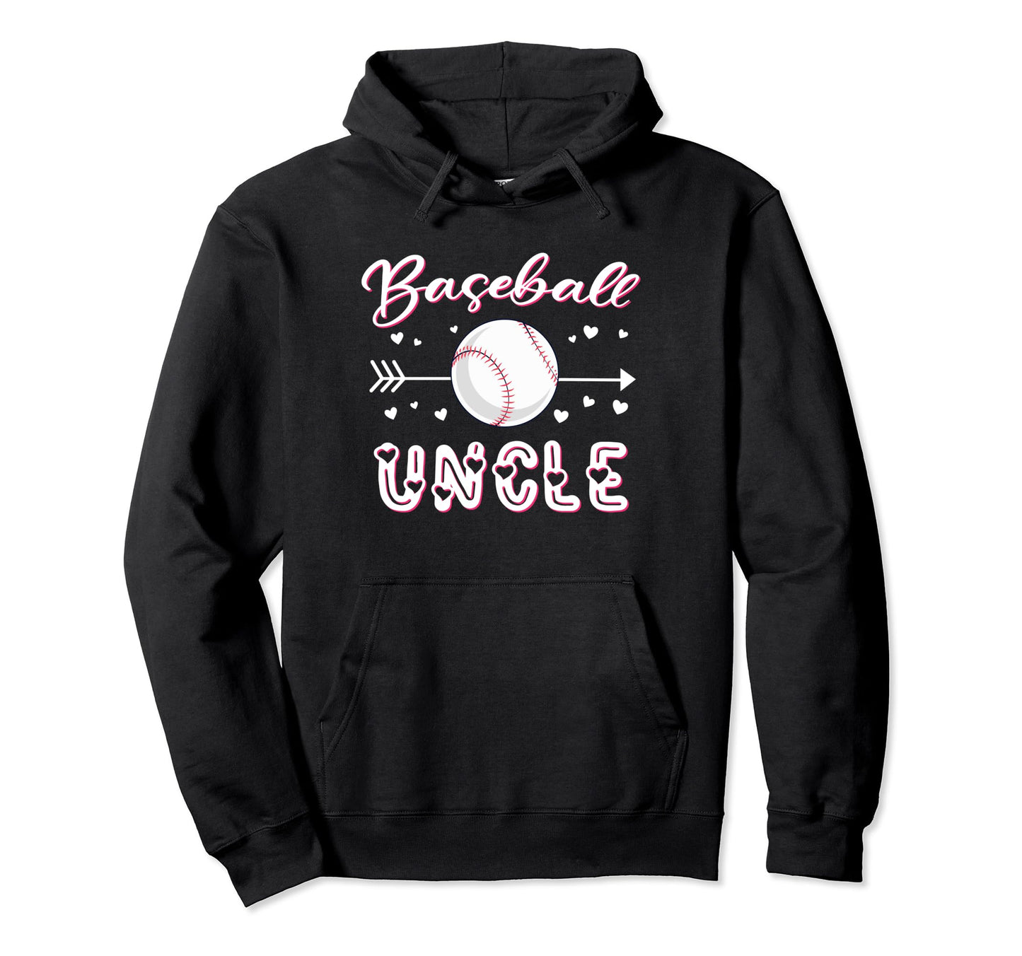 Baseball Uncle Baseball Sport Lover Hoodie - Custom Art Print Men Women - T-Shirt, Sweatshirt, Hoodie