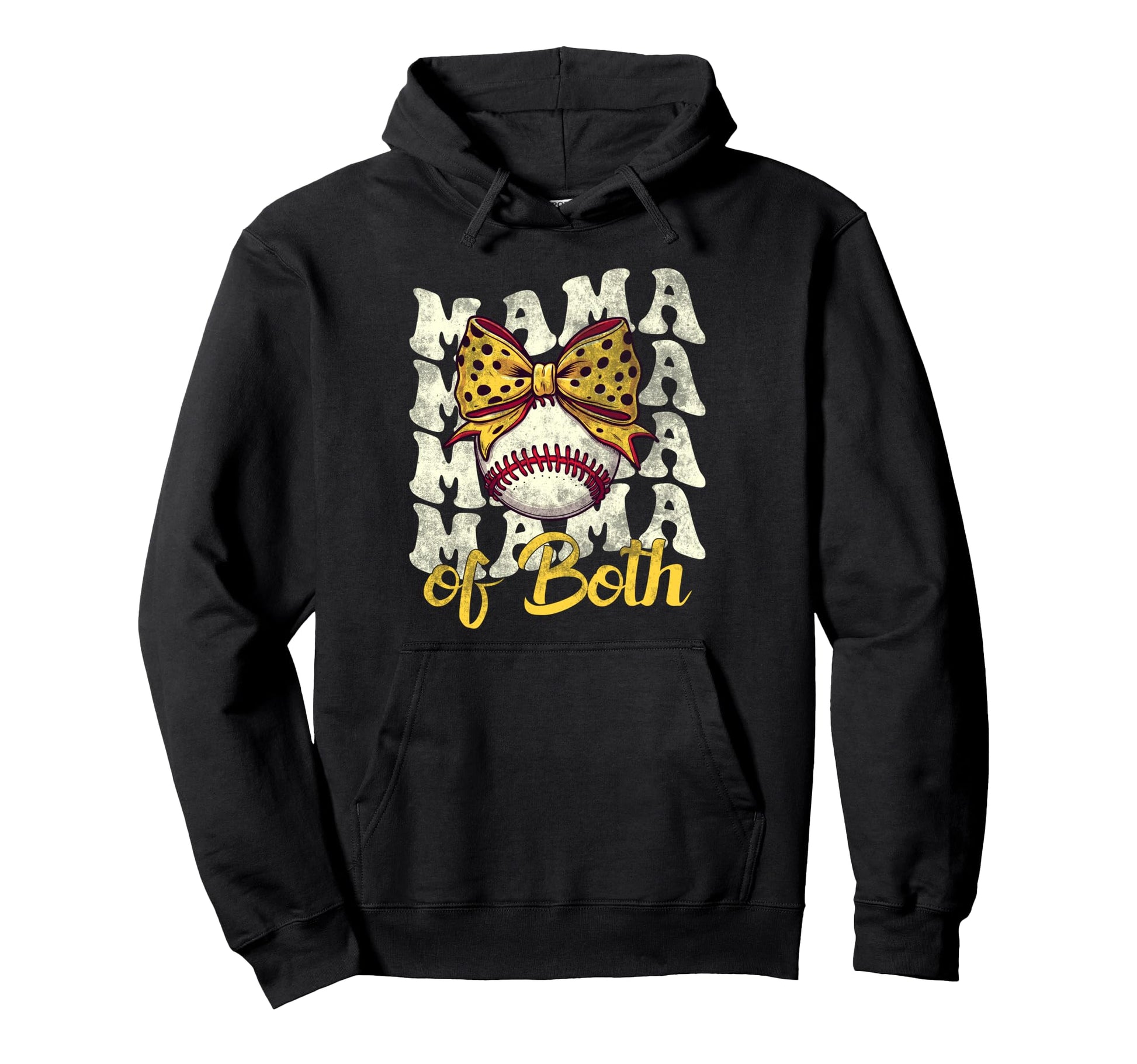 Leopard Mothers Day Mama Mom Both Hoodie - Casual Everyday Wear Men Women - T-Shirt, Sweatshirt, Hoodie
