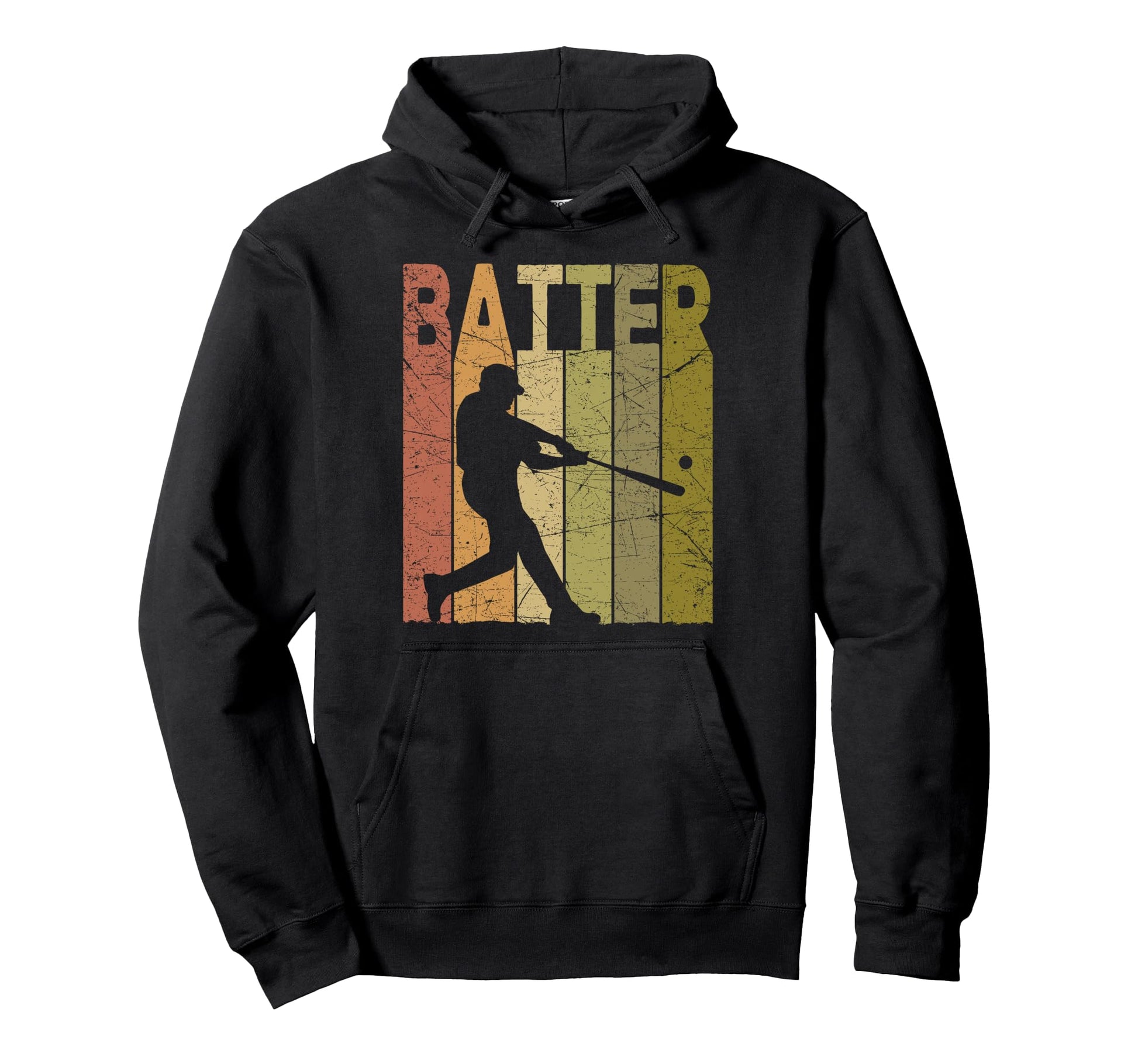 Baseball Batter Baseball Player Hoodie - Custom Art Print for Adults - T-Shirt, Sweatshirt, Hoodie