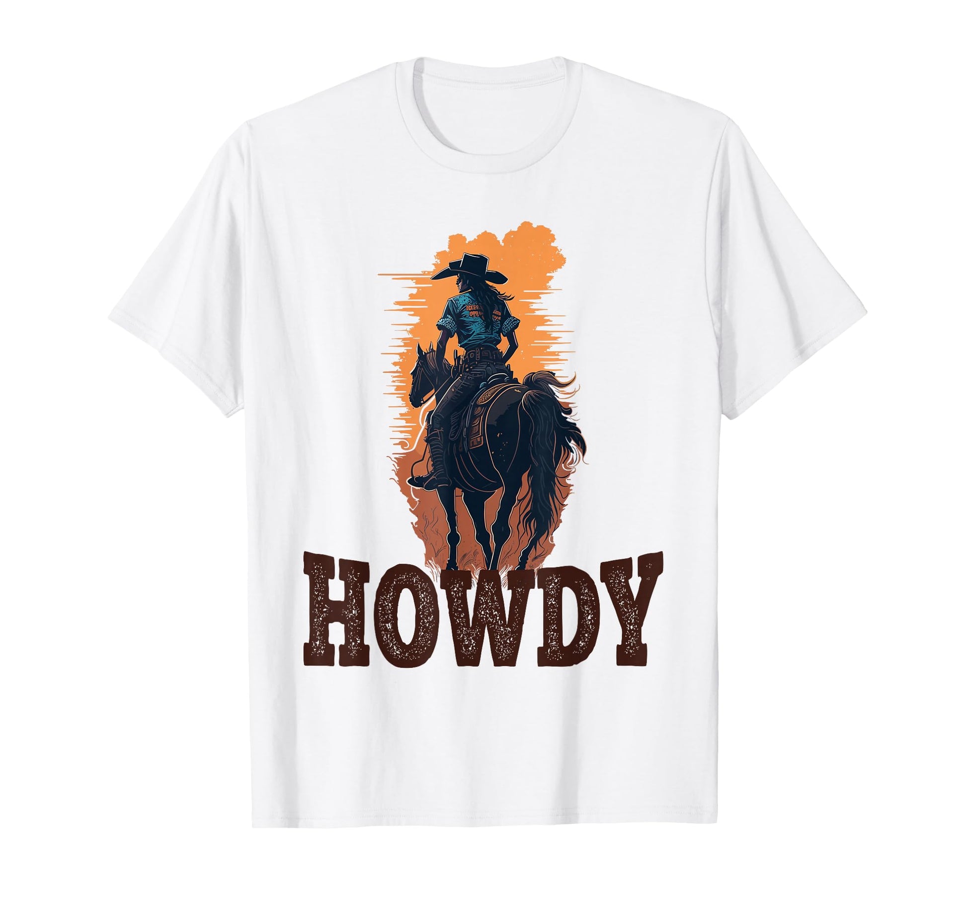 Howdy Cowgirl Western Rodeo Country T-Shirt - Graphic Print Men Women - T-Shirt, Sweatshirt, Hoodie