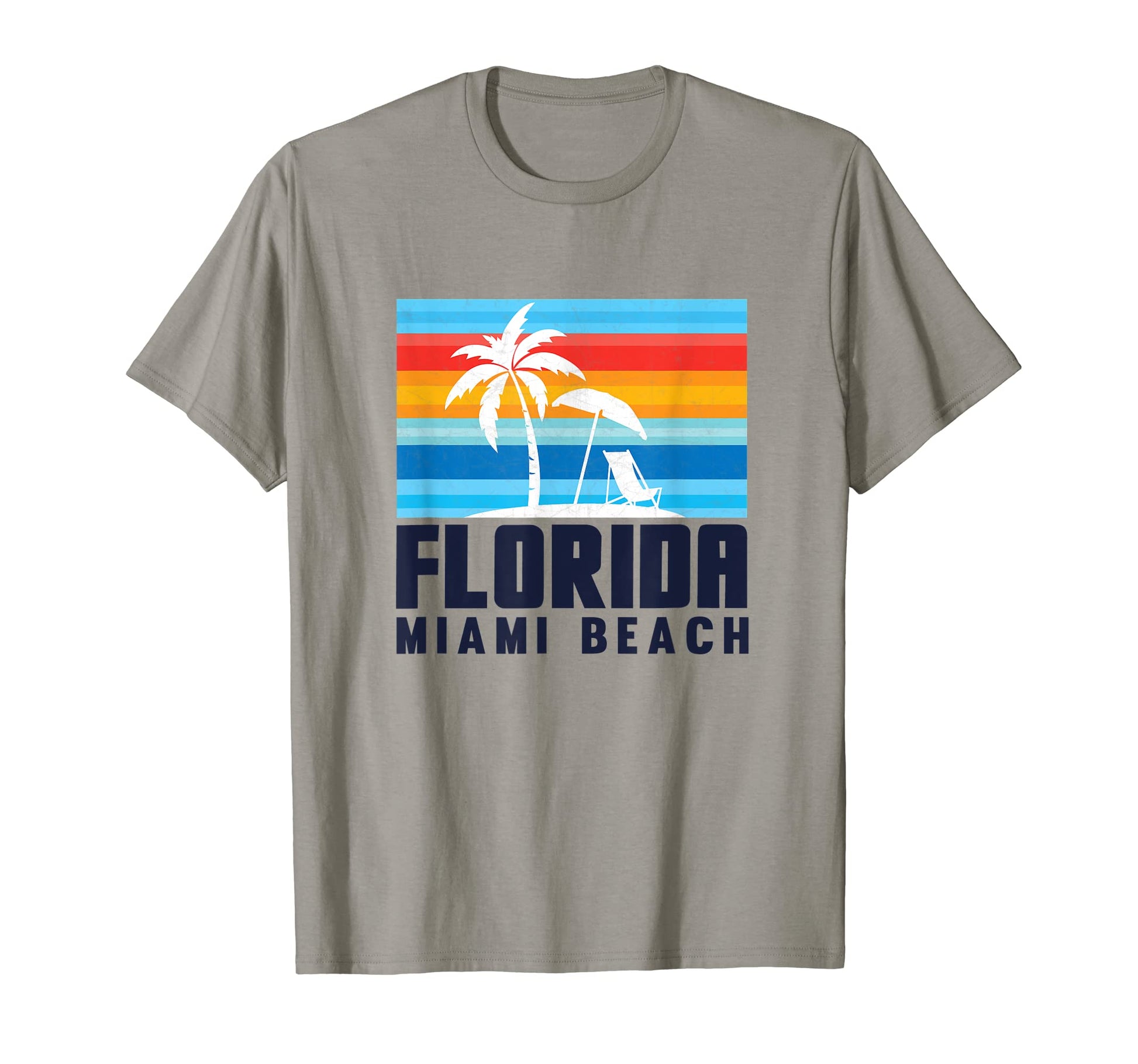 Mia Miami Beach Beach Sun Chair Sunset T-Shirt - Custom Art Print Unisex - T-Shirt, Sweatshirt, Hoodie
