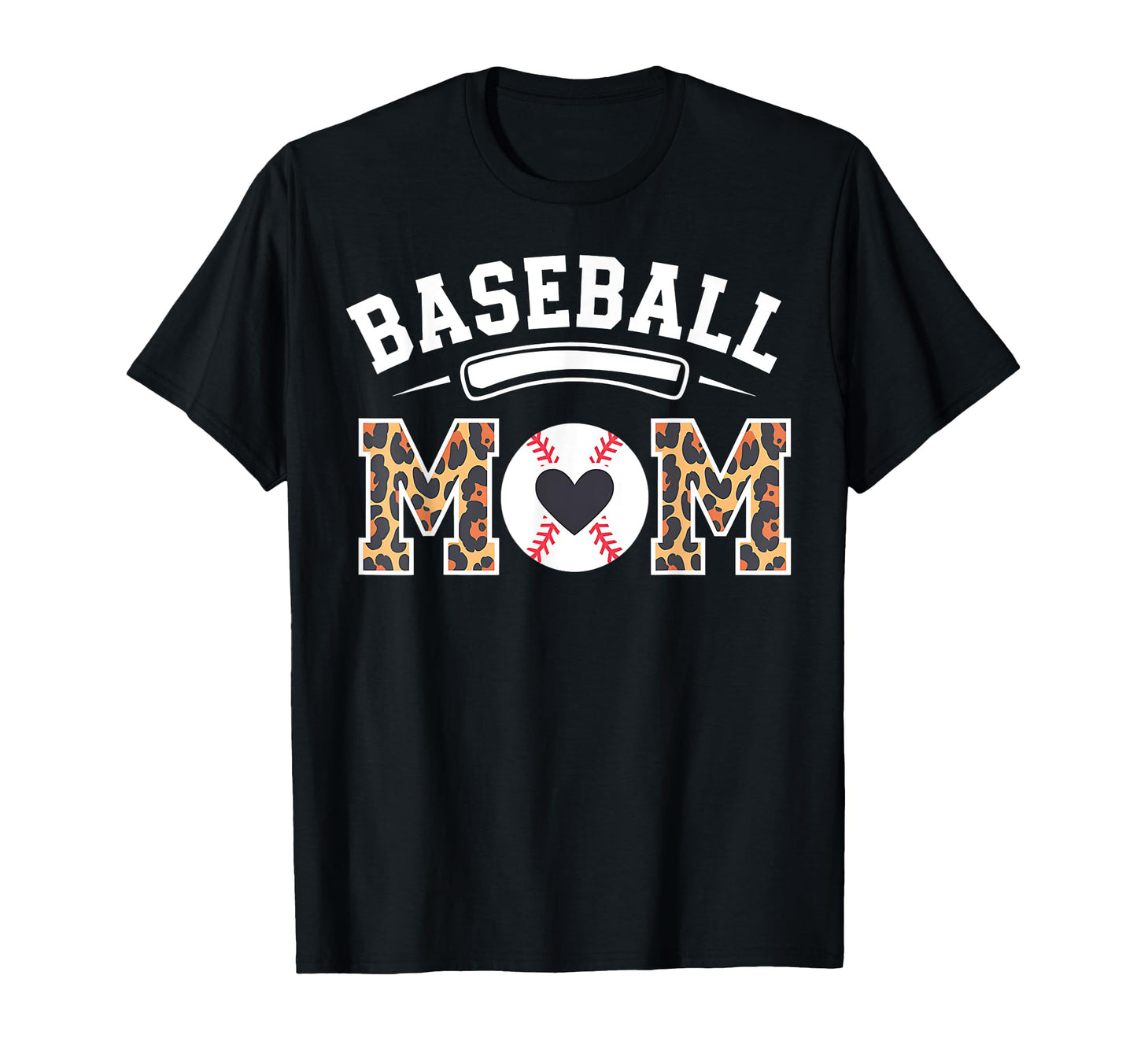 Baseball Mom Leopard And Baseball T-Shirt - Trendy Graphic for Adults - T-Shirt, Sweatshirt, Hoodie
