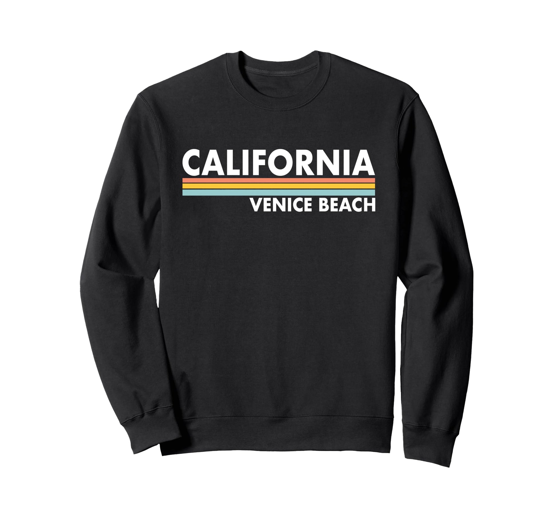Venice Beach California Stripes Sweatshirt - Trendy Graphic for Adults - T-Shirt, Sweatshirt, Hoodie