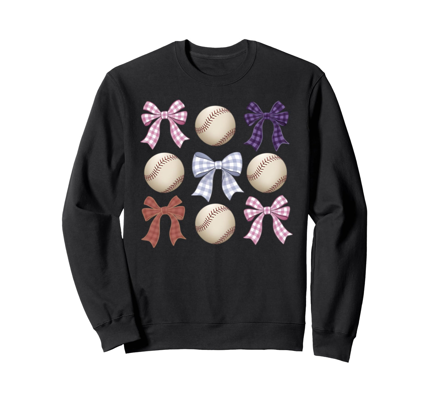 Baseball Coquette Bow Mom Sister Sweatshirt - Streetwear Style for Adults - T-Shirt, Sweatshirt, Hoodie